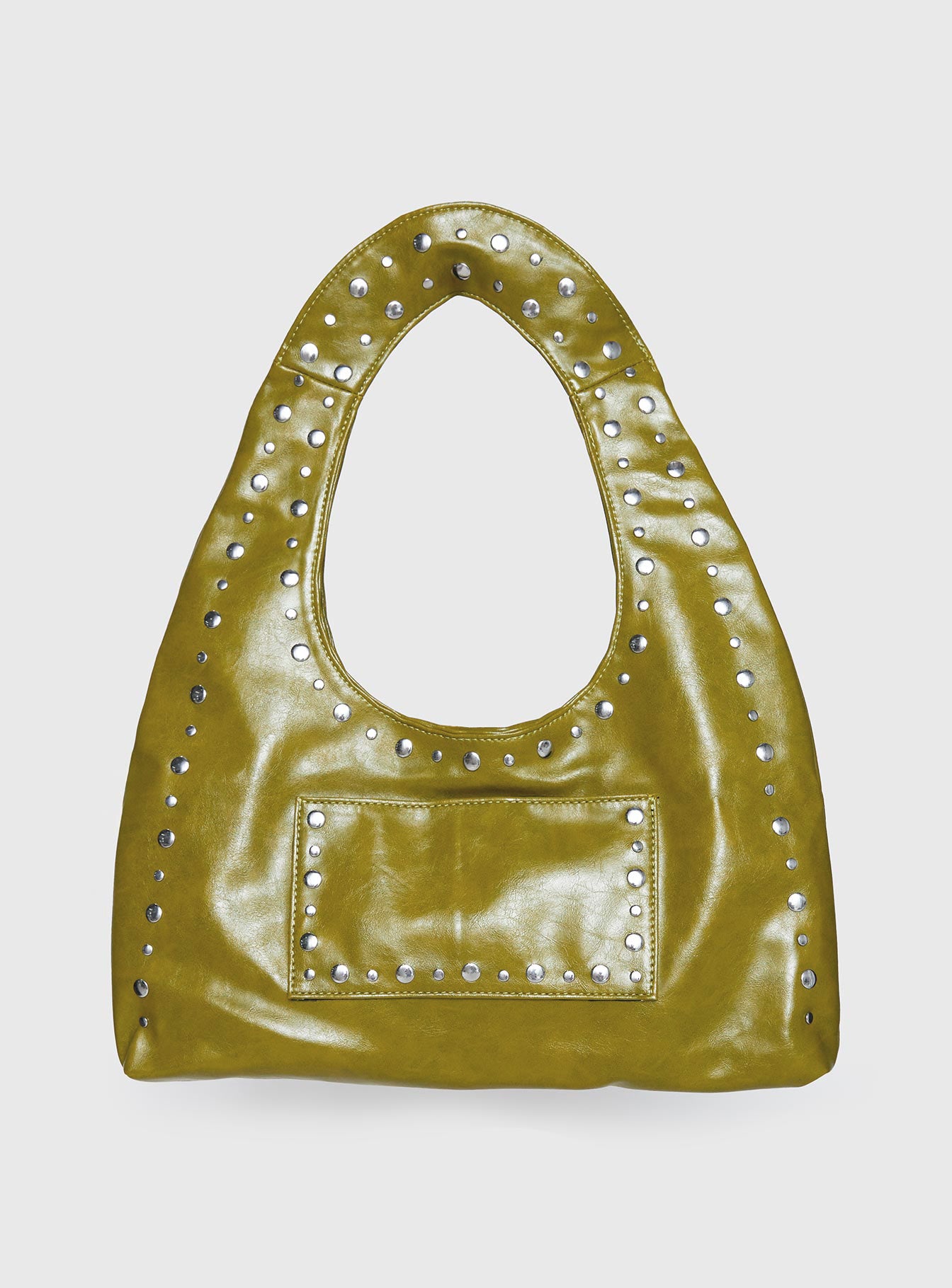 Bankes Studded Shoulder Bag Green - Image 2