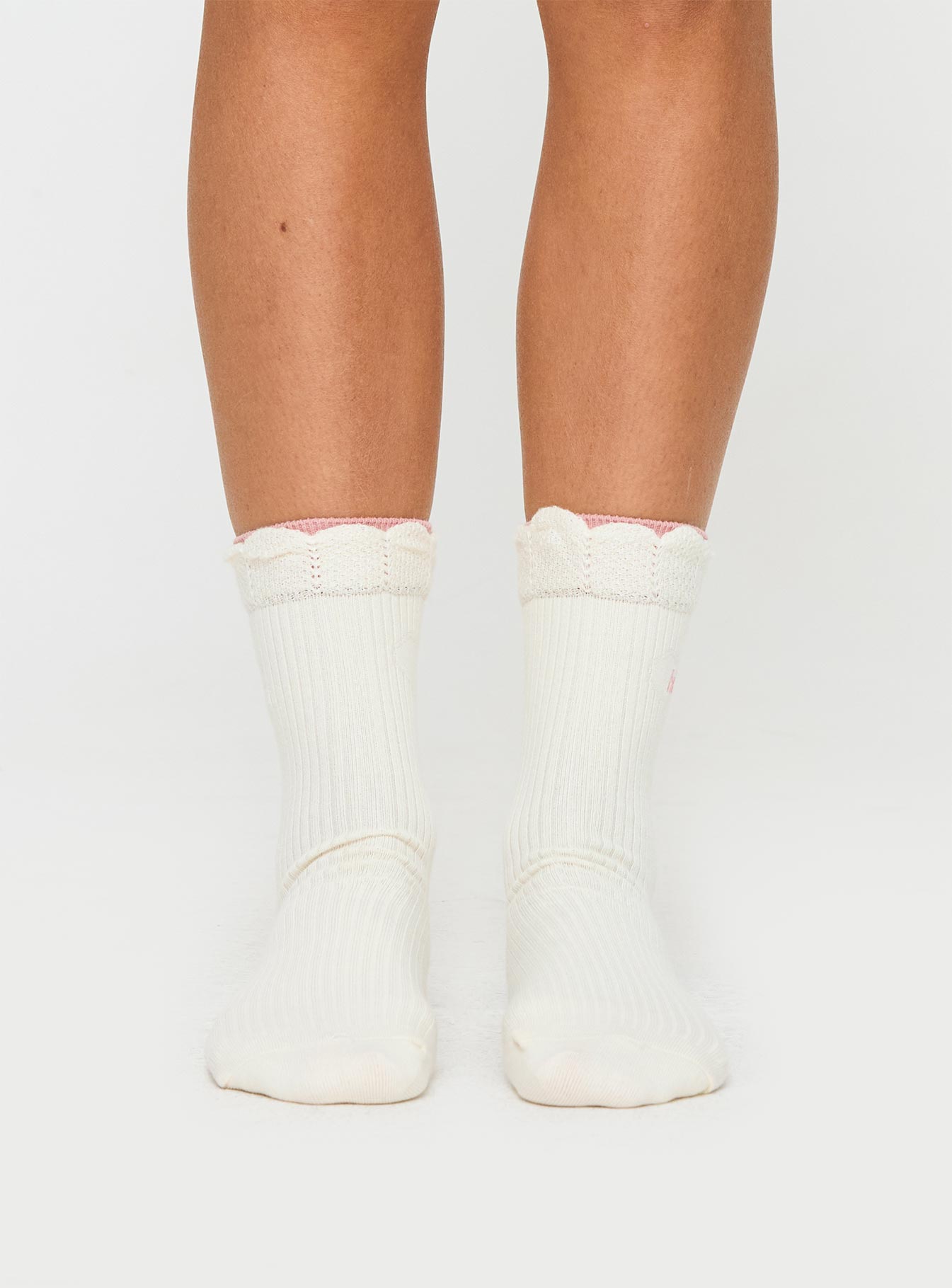 Kooper Socks White / Pink - Image 2