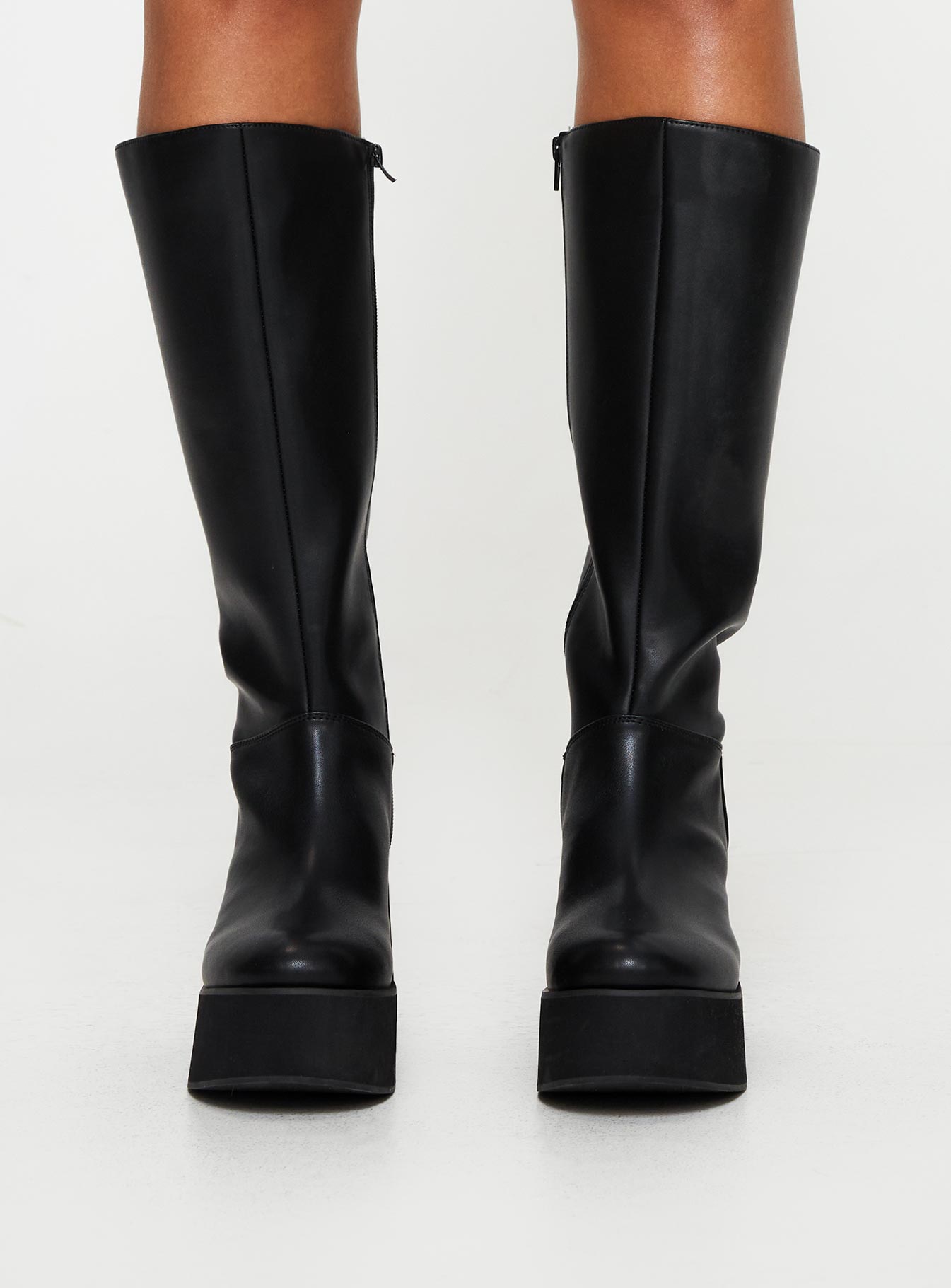Moxie Knee High Boots Black - Image 2