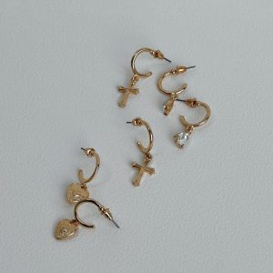 Diaz Earring Pack Gold