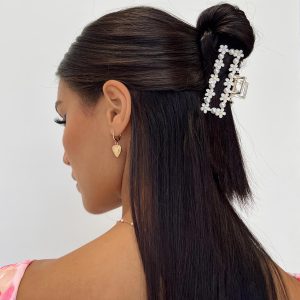 Alessandara Hair Clip White