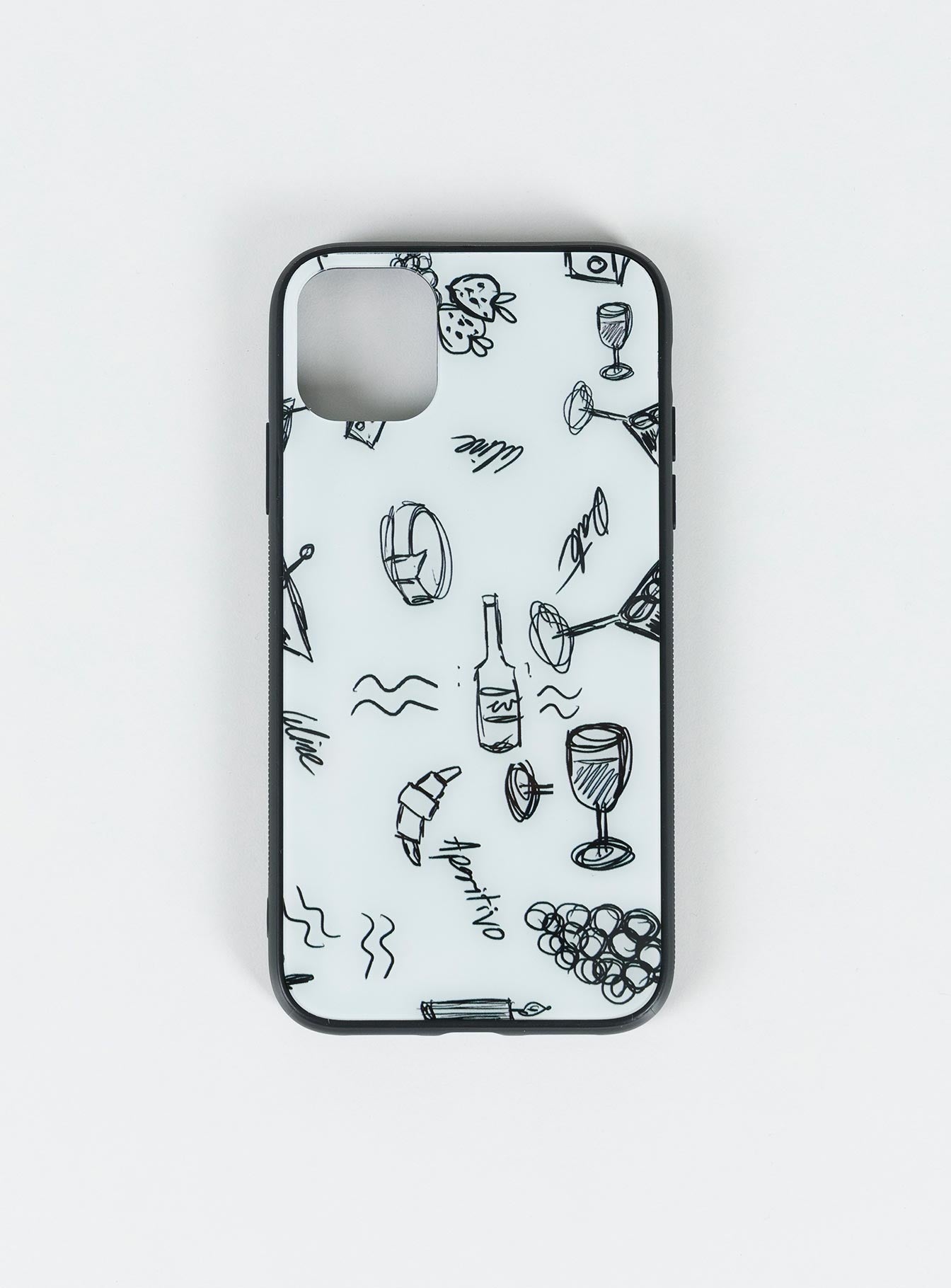Picnic iPhone Case Black / White - Image 2