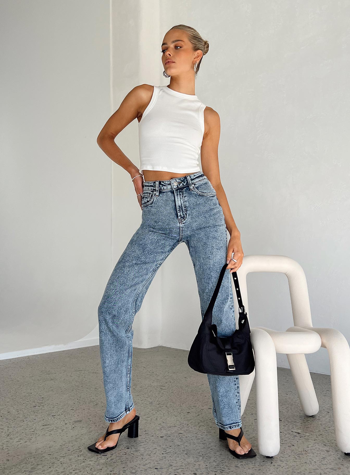 Calabasas Straight Leg Jeans Denim - Image 2