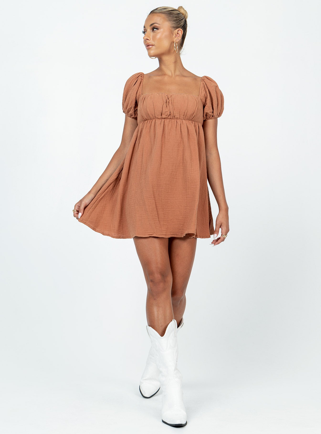 Let's Dance Mini Dress Brown - Image 3