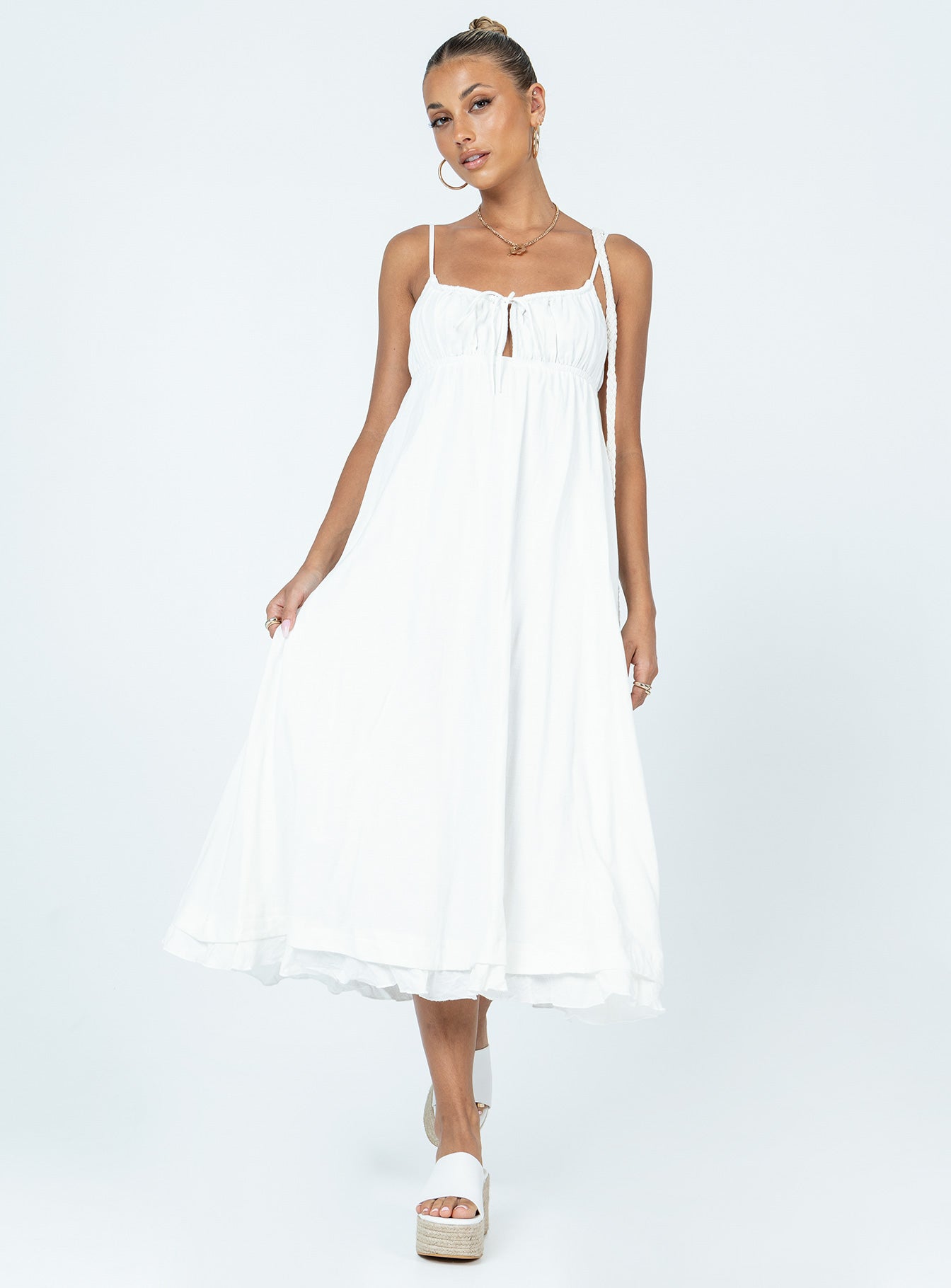 Empress Of Love Maxi Dress White - Image 3