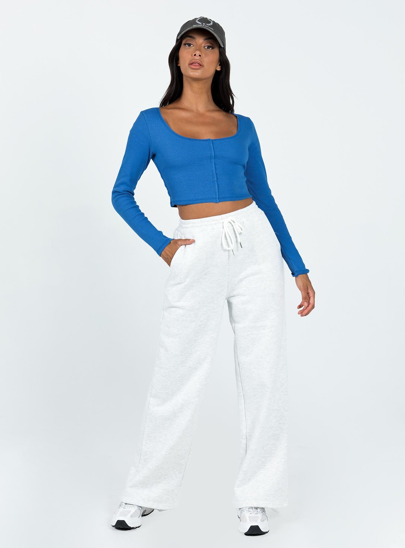 Martye Long Sleeve Top Blue - Image 3