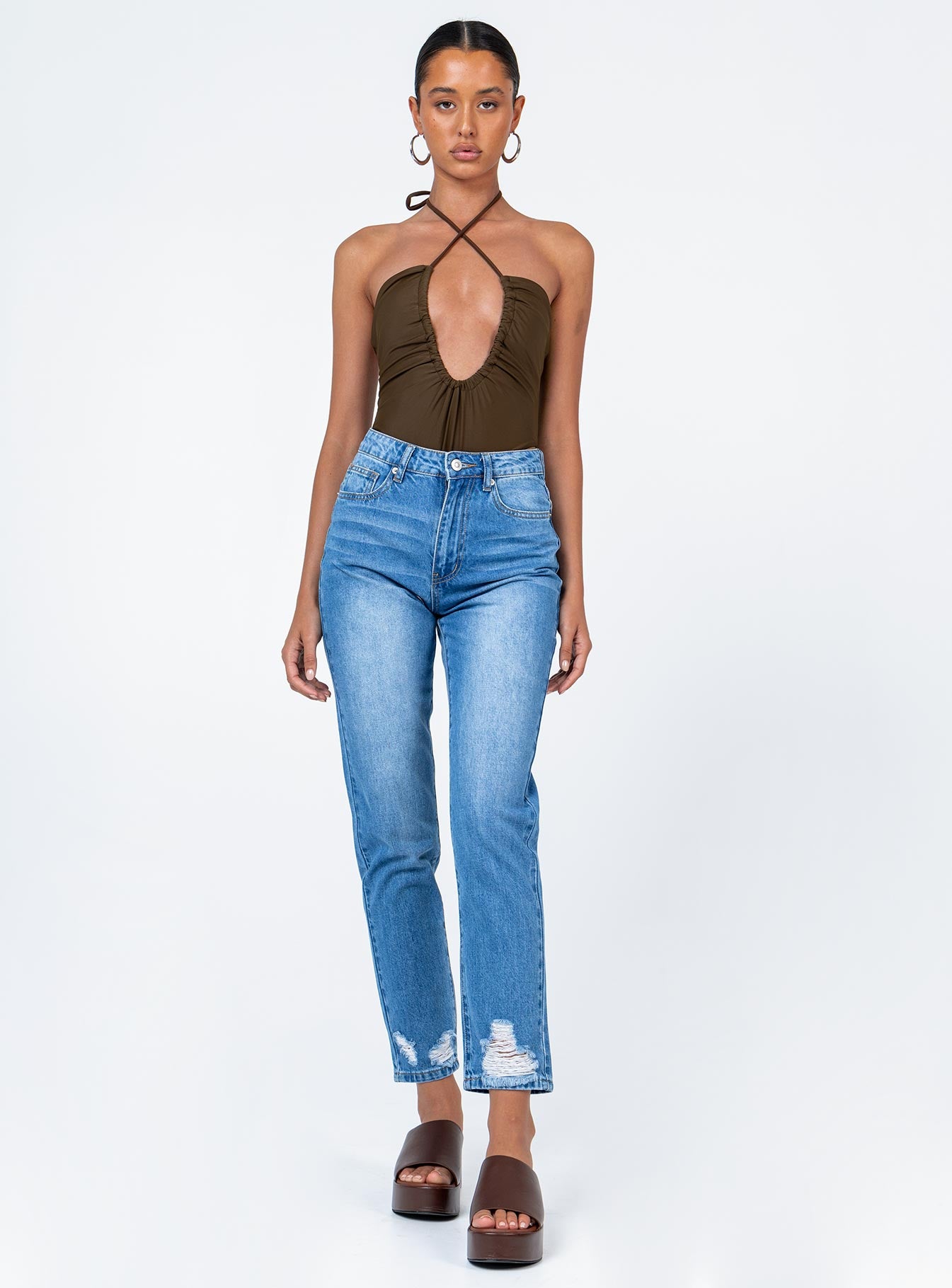 Abarca Straight Leg Denim Jeans - Image 3