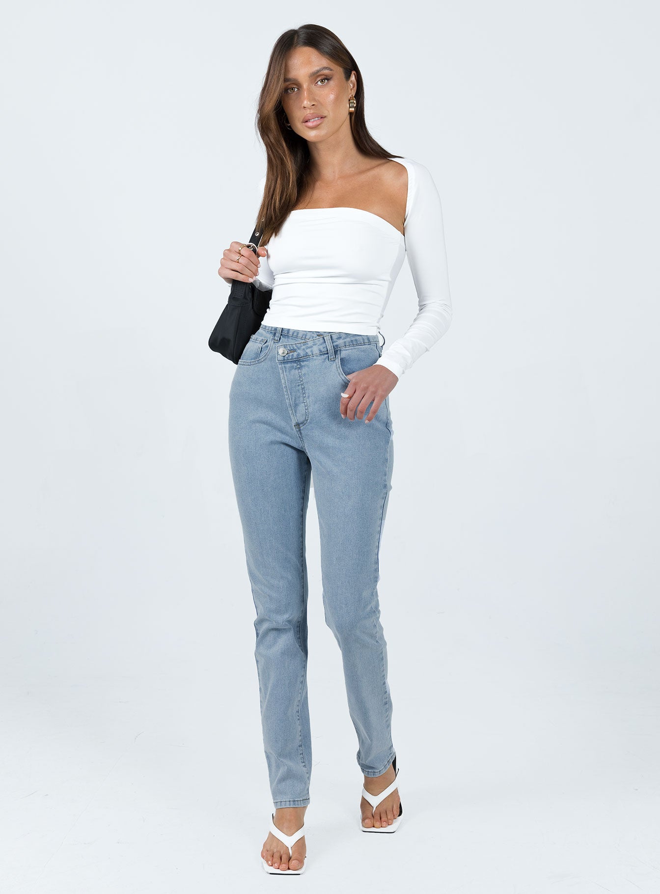 Darley Asymmetric Jeans Denim - Image 2