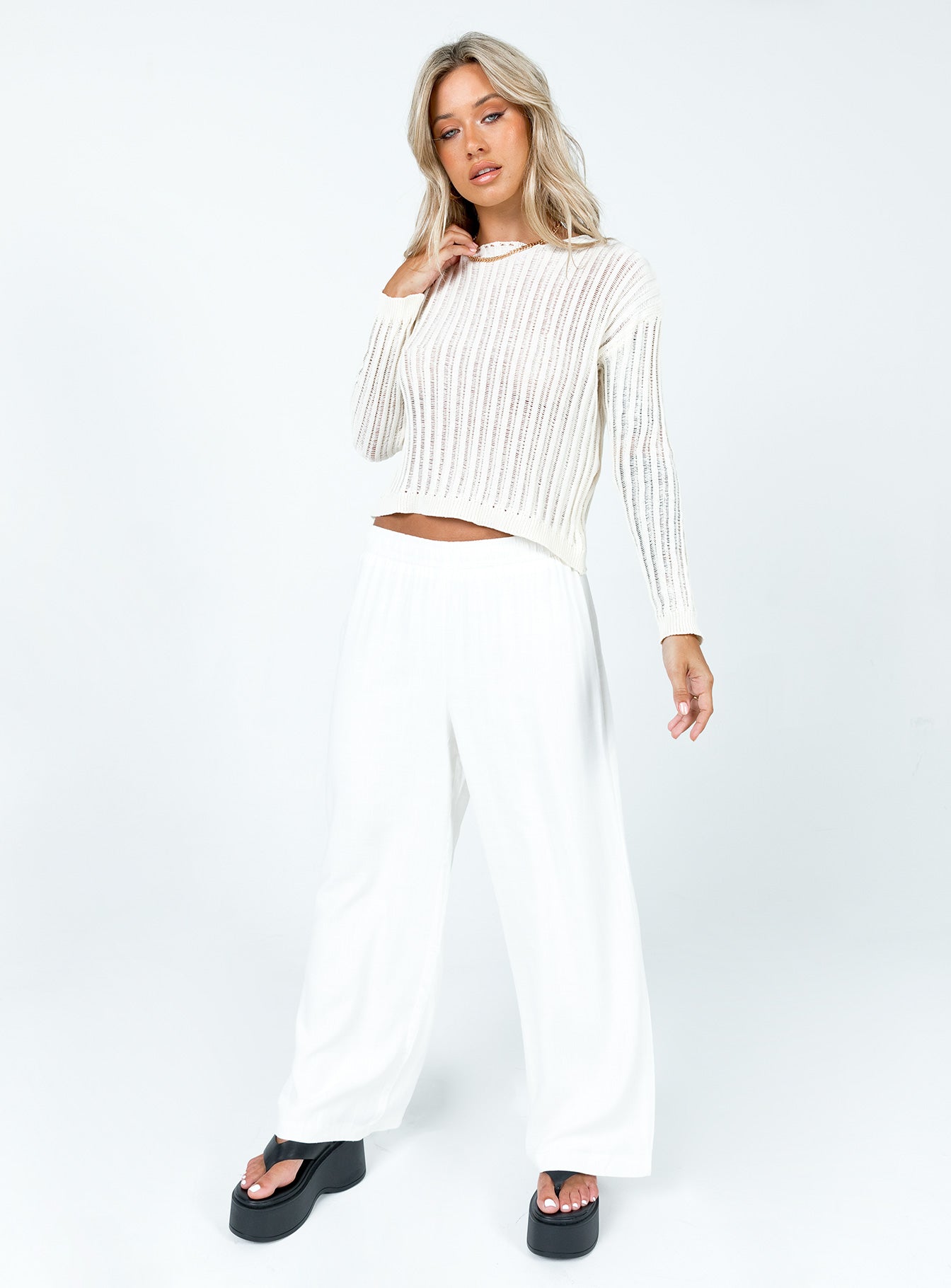 The Adrianna Sweater Cream - Image 3