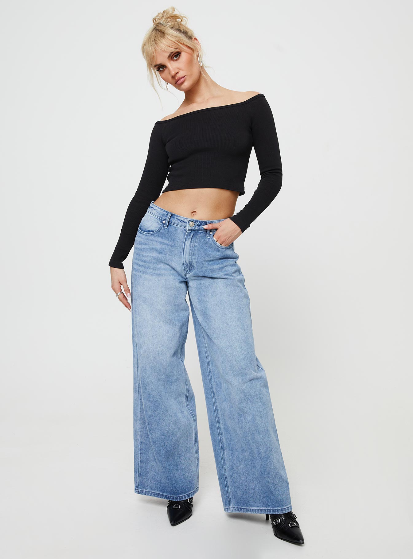 Karlson Off The Shoulder Top Black - Image 3