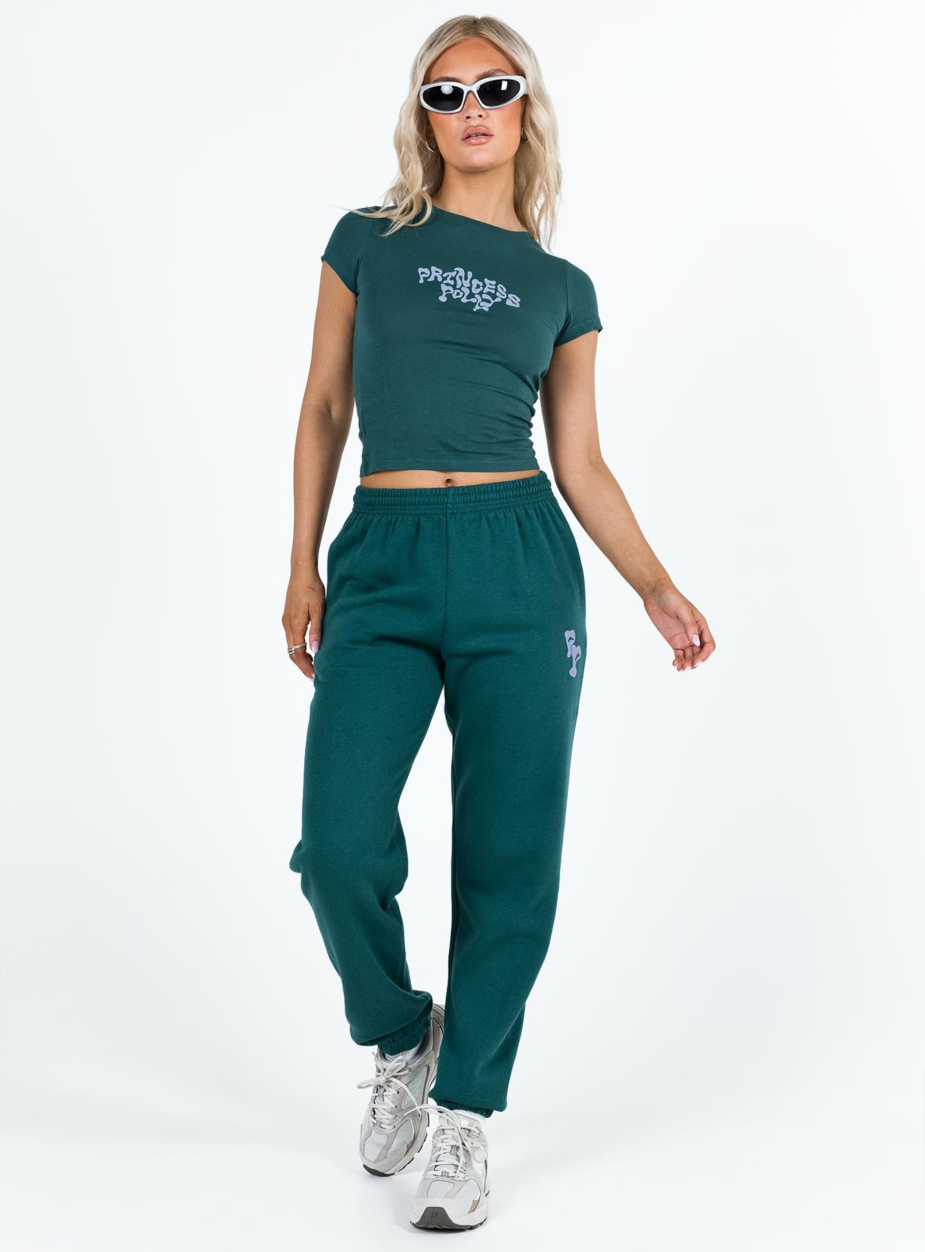 Princess Polly Bubble Tee Green / Blue - Image 3