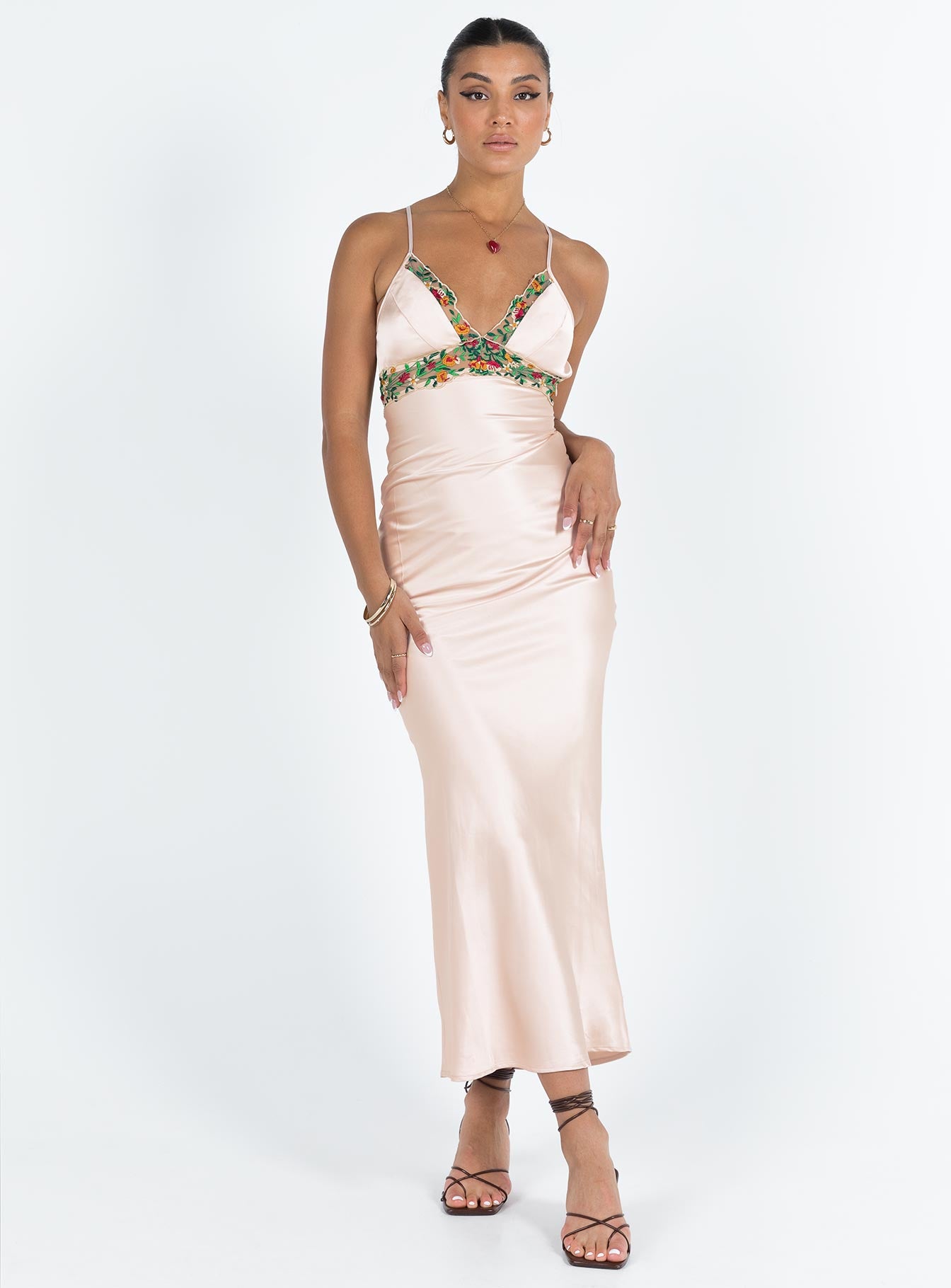 Sadelle Maxi Dress Champagne - Image 3
