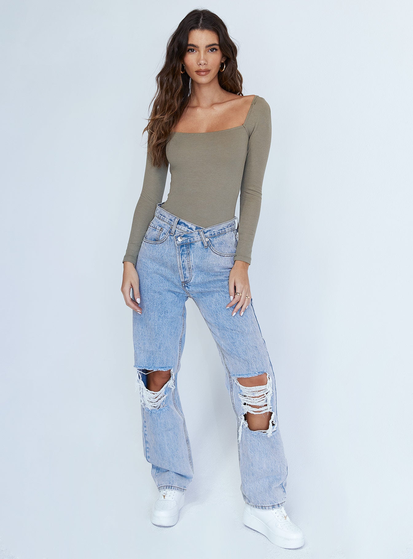 Charlotte Bodysuit Khaki - Image 3