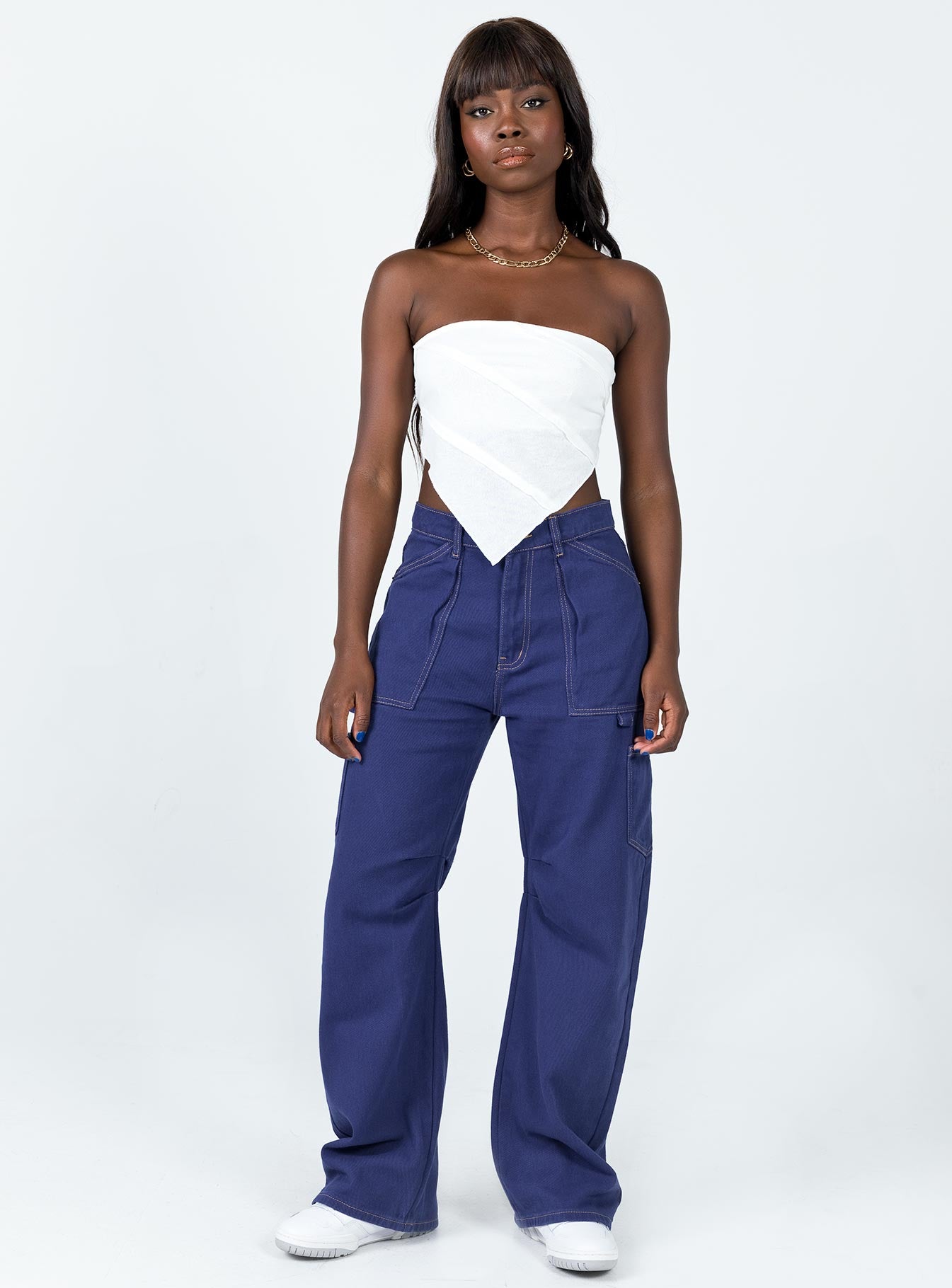 Sylvia Strapless Top White - Image 3