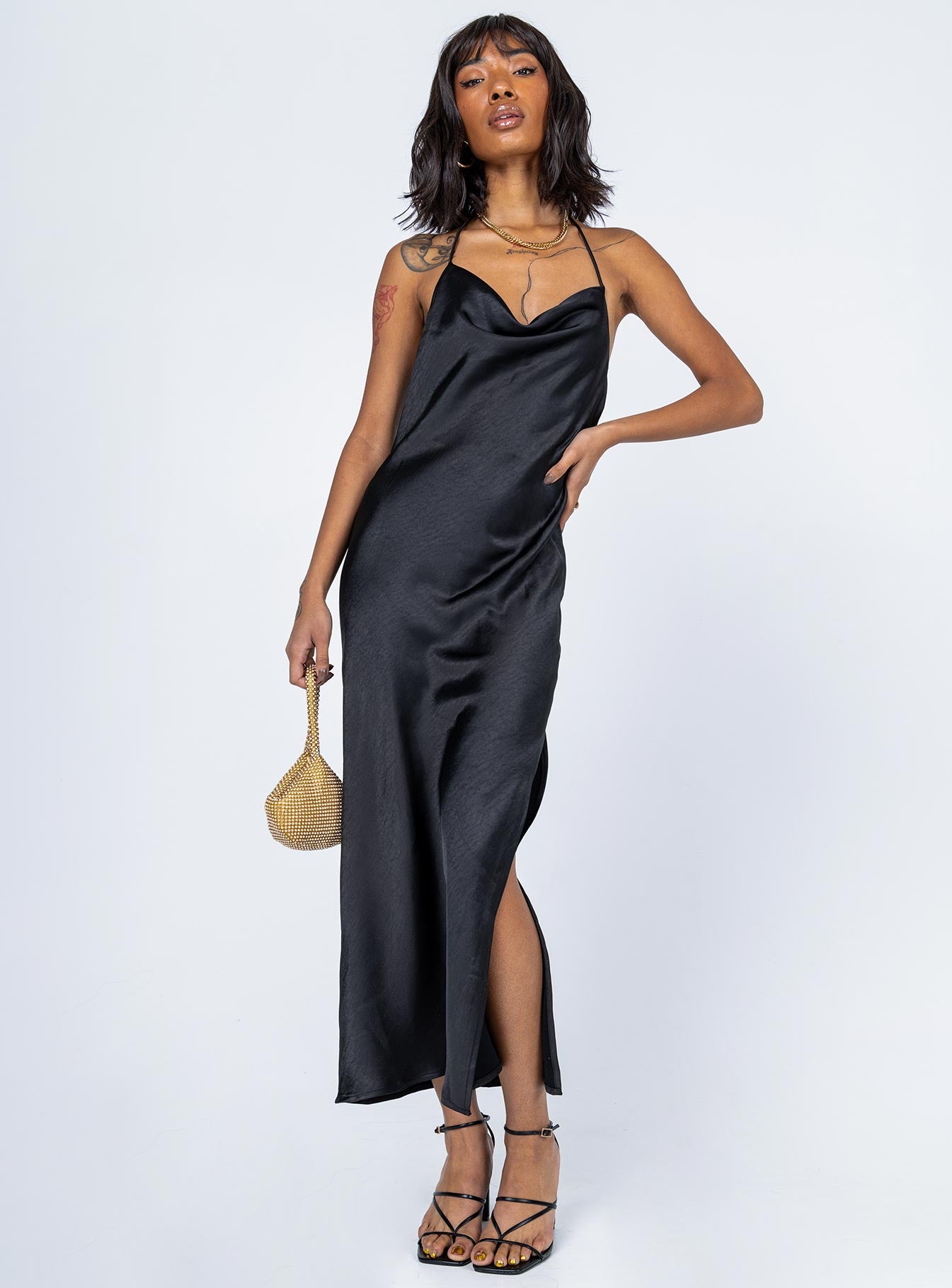 Alissa Maxi Dress Black - Image 3