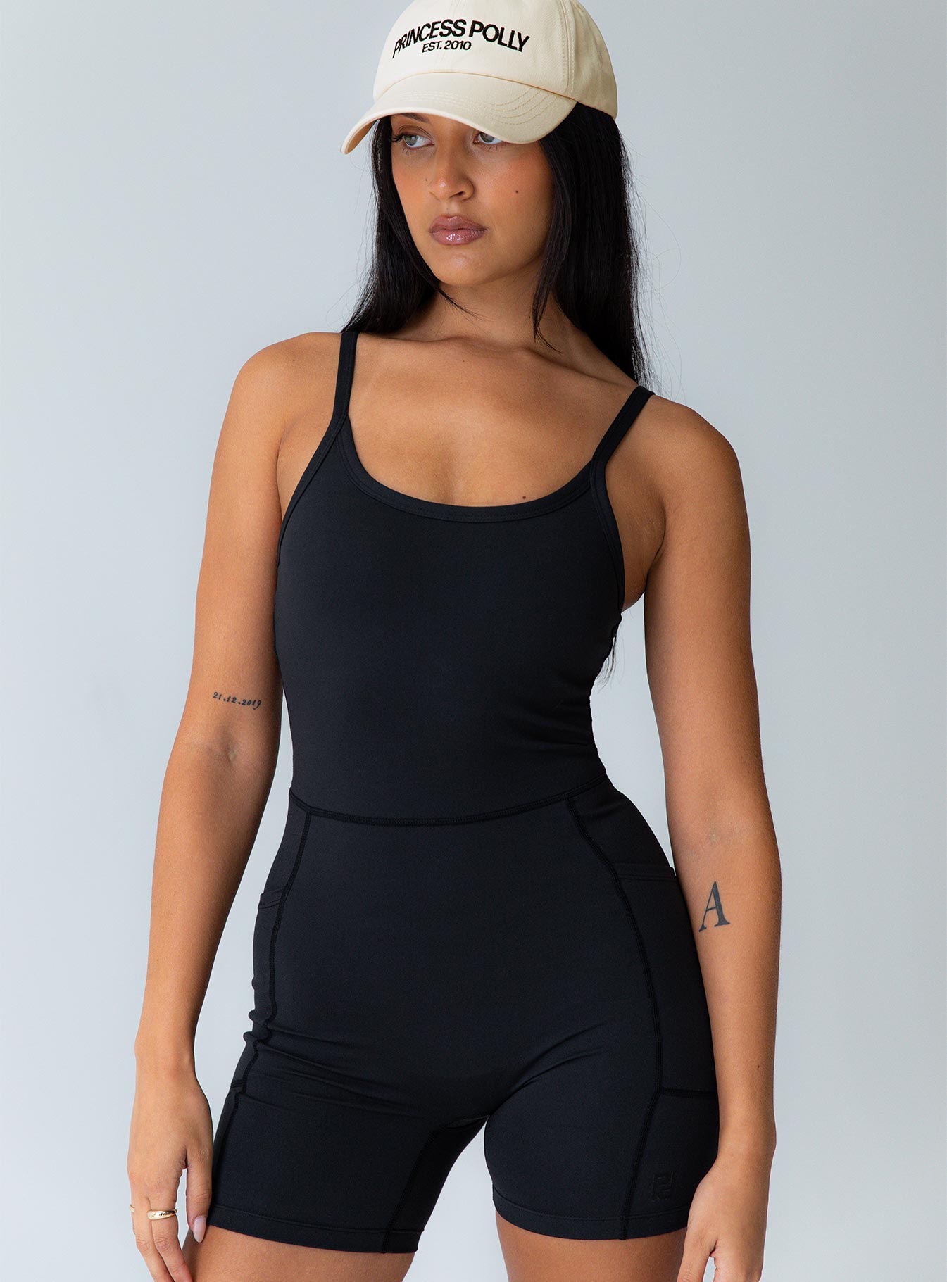 Feel Good Contour Activewear Catsuit Black - Image 4