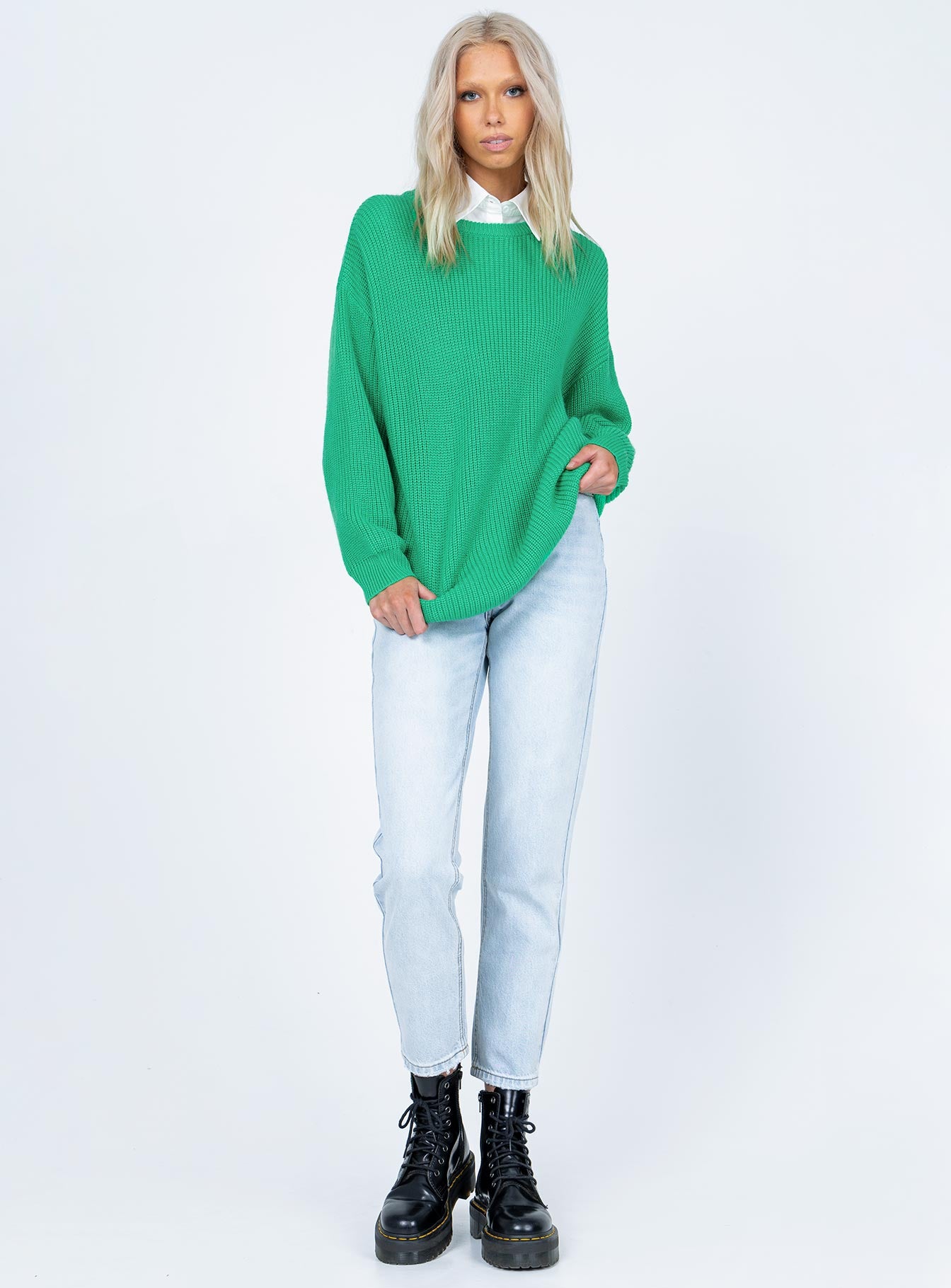 Elleanor Sweater Green - Image 2