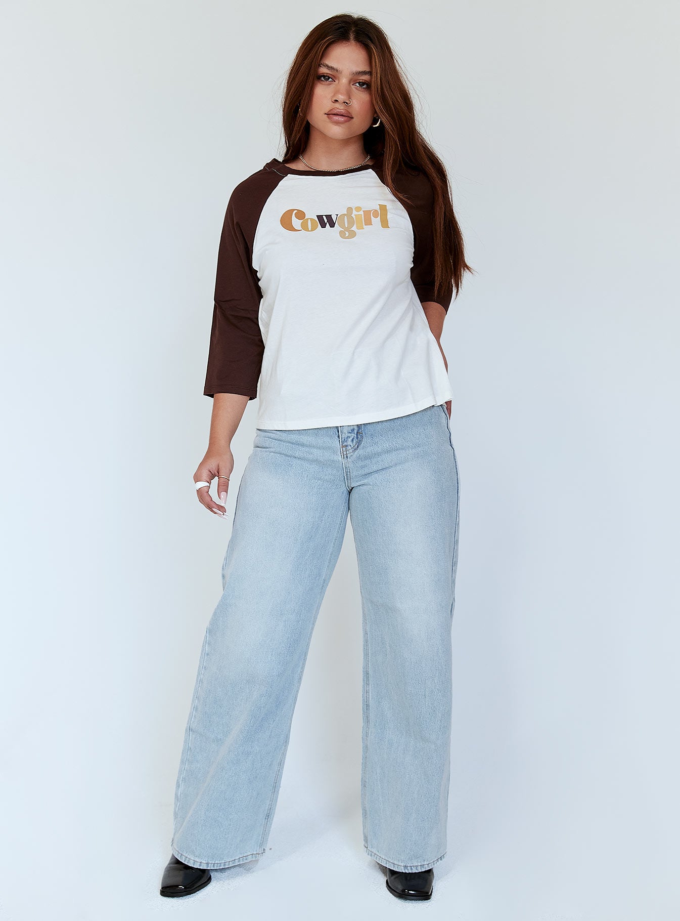 Motel Nexo Tee Cowgirl Brown - Image 2