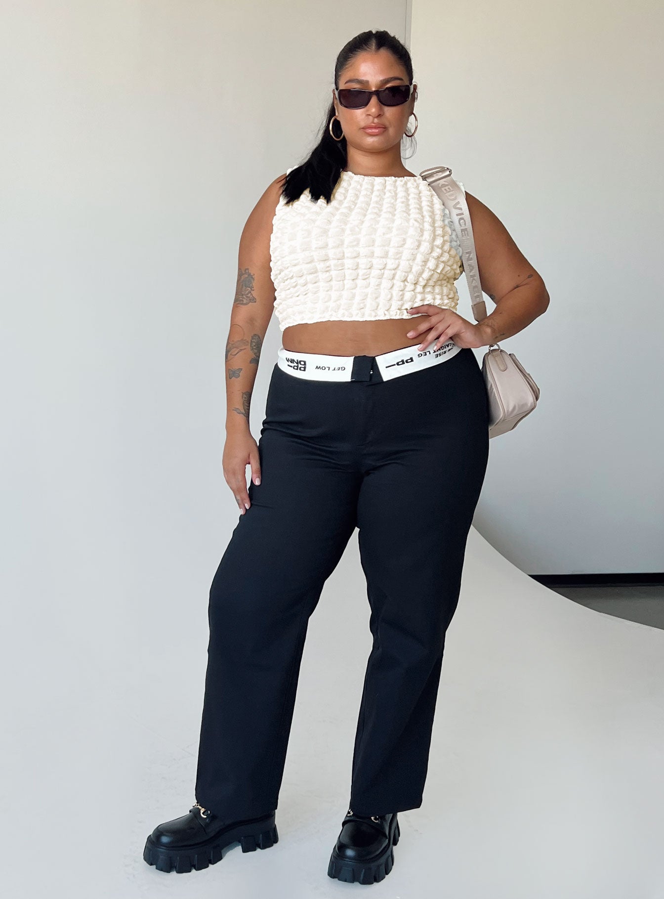Dava Low Rise Pants Black Curve - Image 2