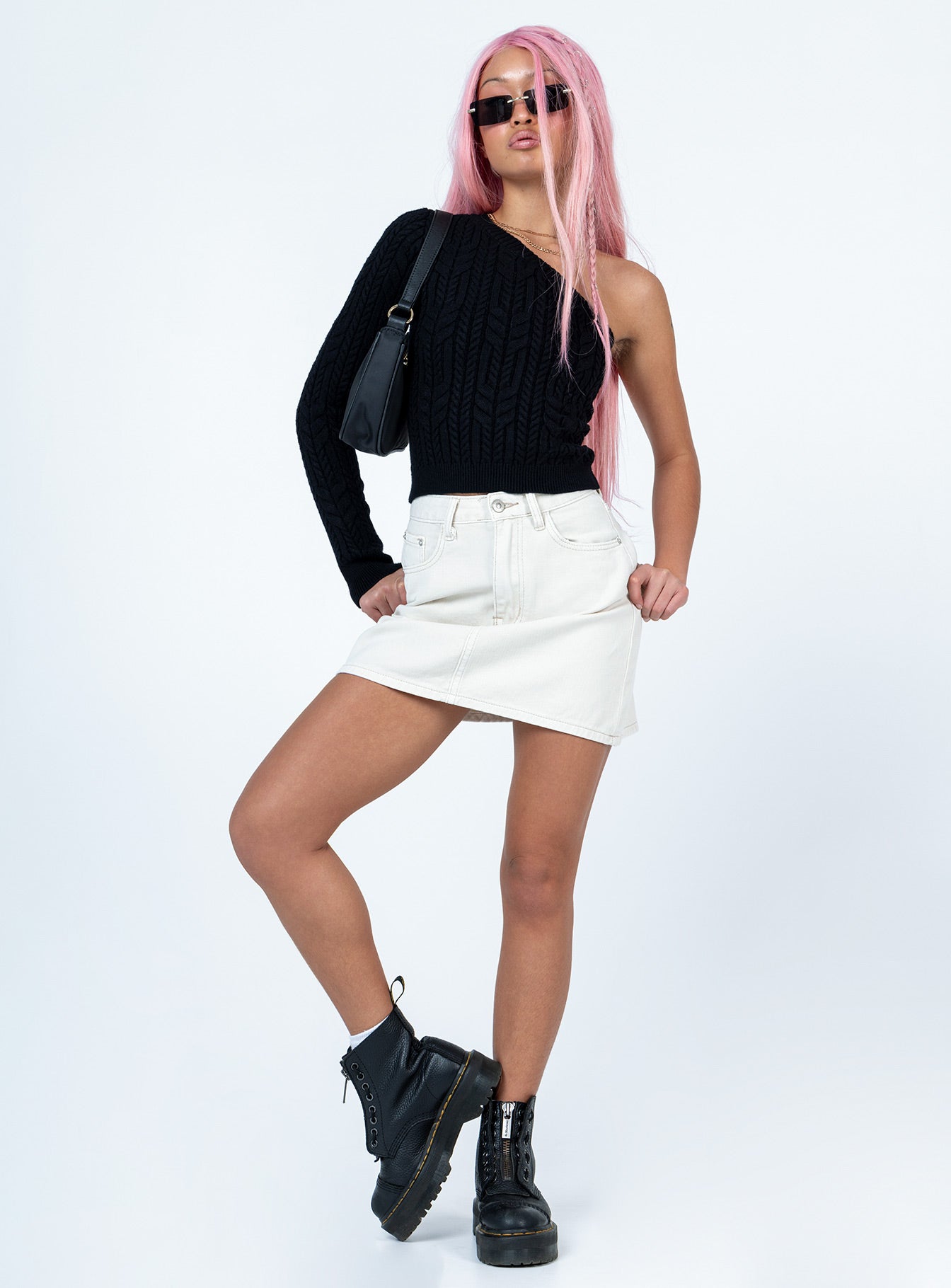 Edyn Mini Skirt White - Image 2