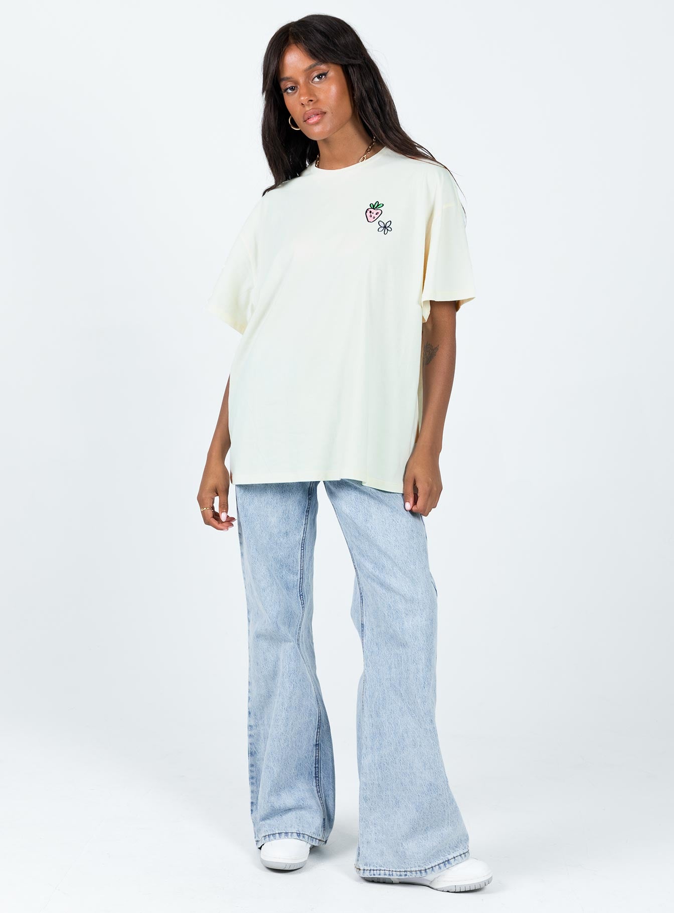 Happy Life Recipe Oversized Tee Cream - Image 2