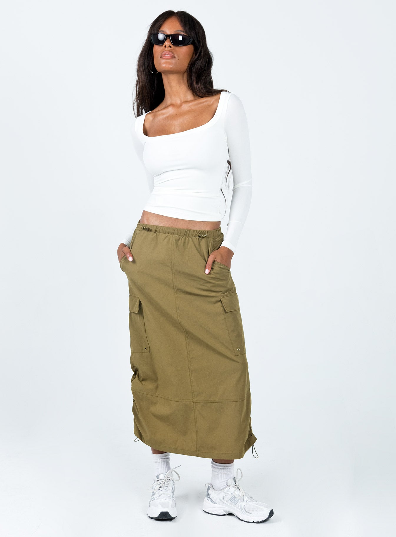 Arthie Long Sleeve Top White Low Impact - Image 3