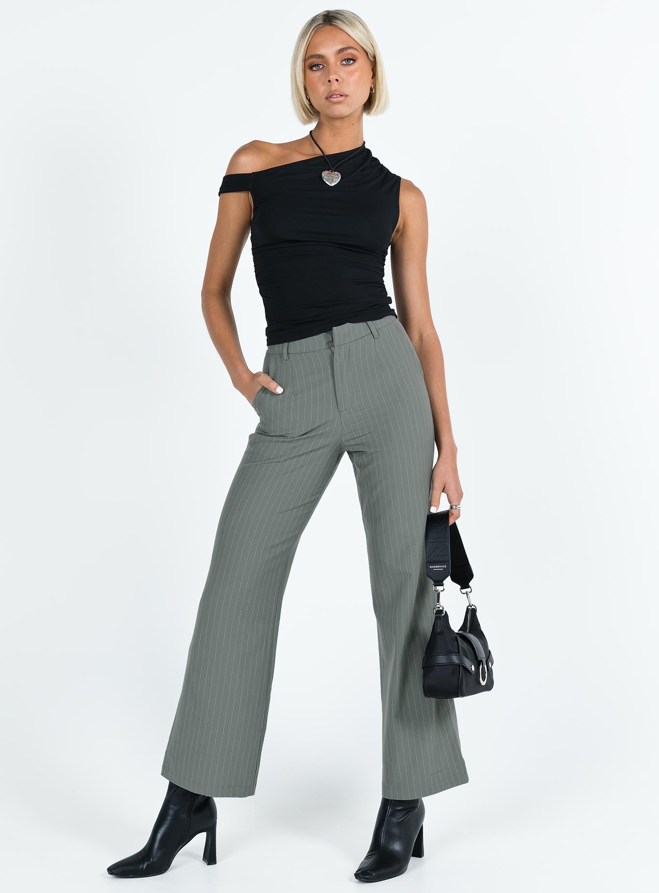 Alizzi Pant Grey Pinstripe - Image 3