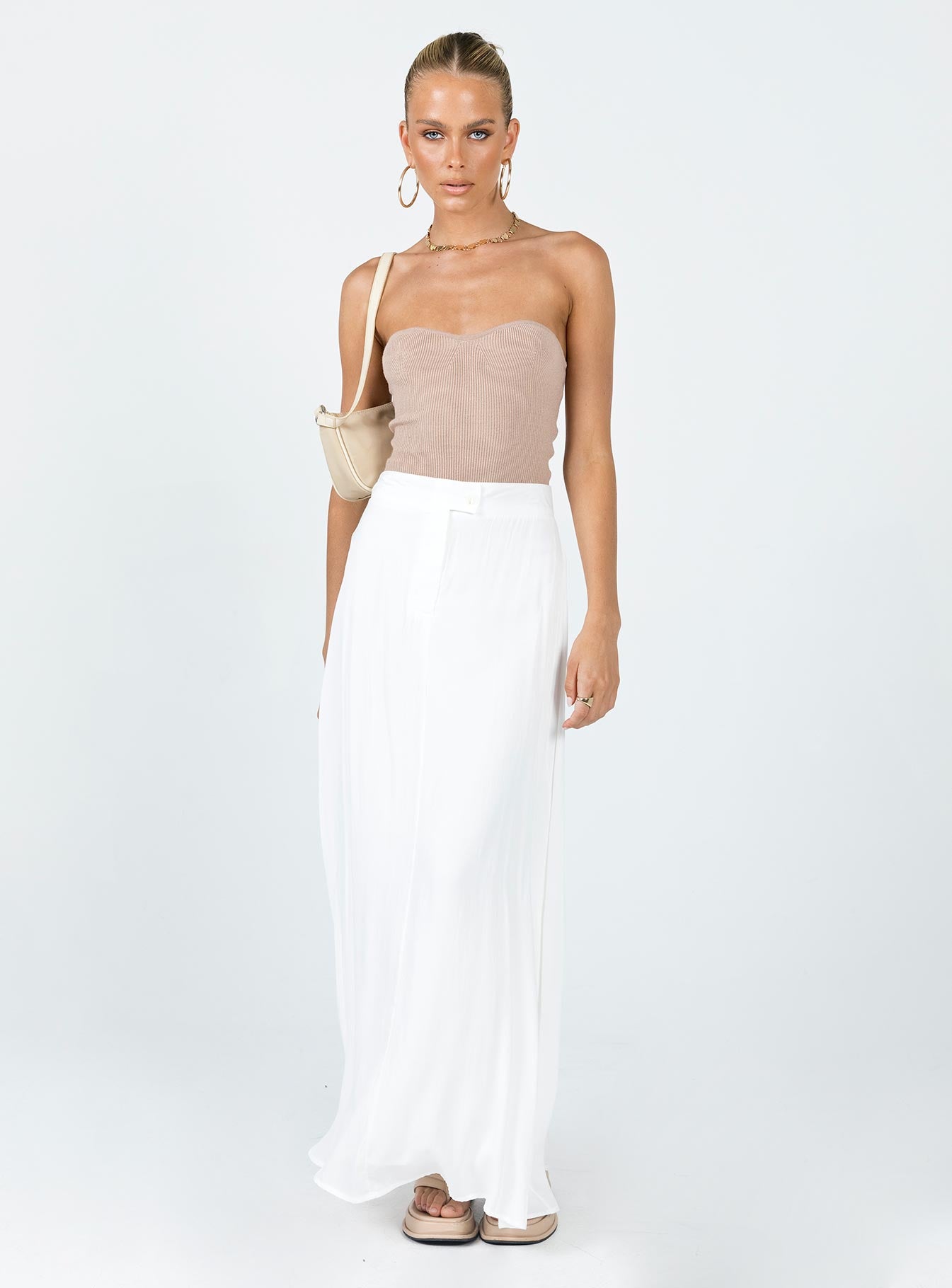 Kordin Maxi Skirt White - Image 3