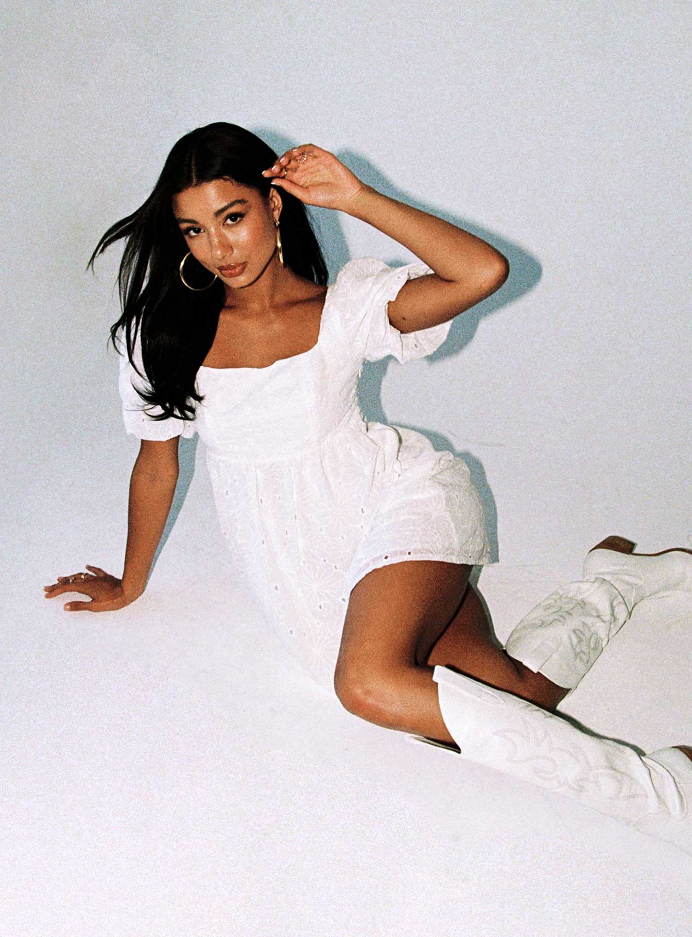 Cami Mini Dress White - Image 6