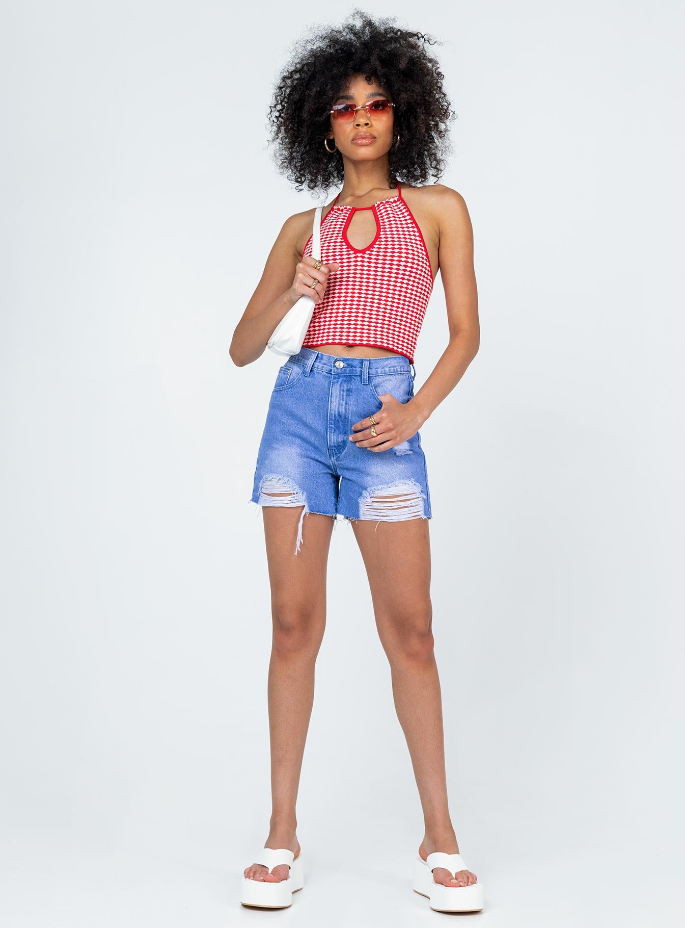 Alvana Denim Shorts - Image 4