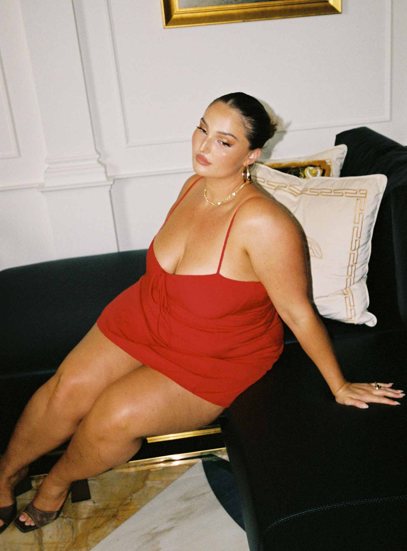 Dare Devil Mini Dress Red Curve - Image 2