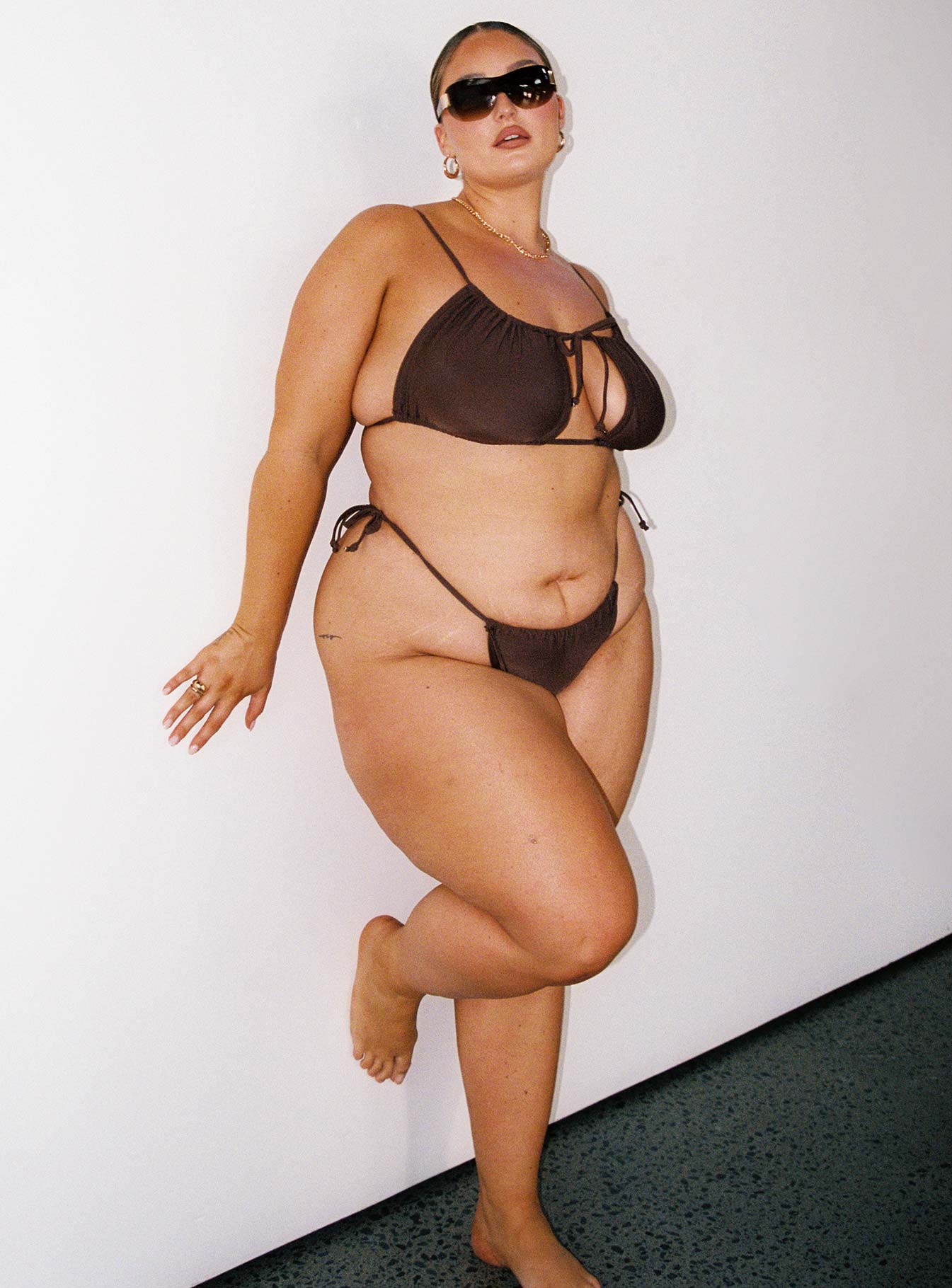 Tahiti Bikini Bottom Chocolate Brown Curve - Image 2