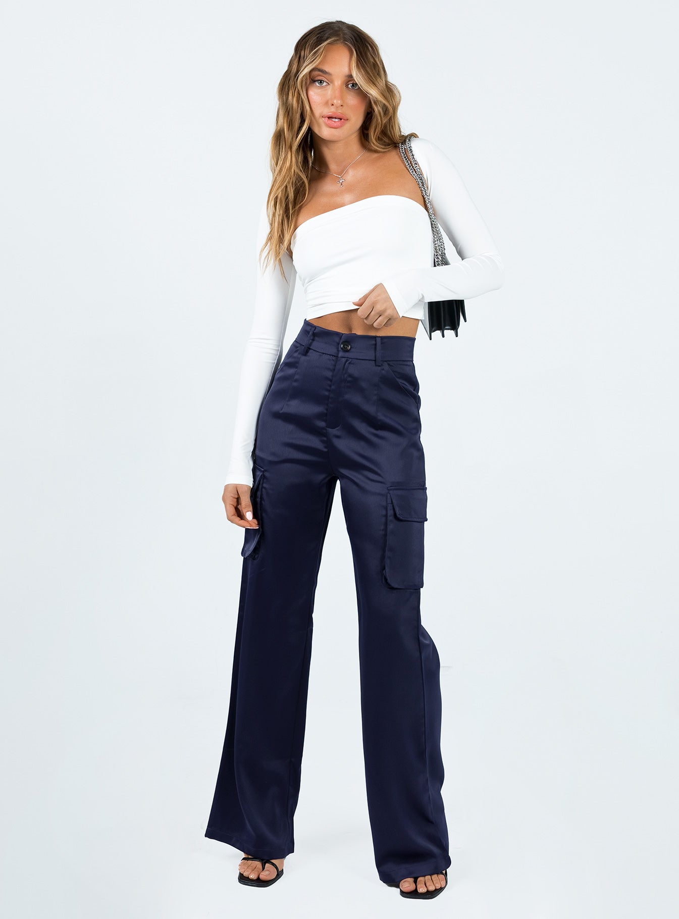 Gilmore Cargo Pants Navy - Image 3