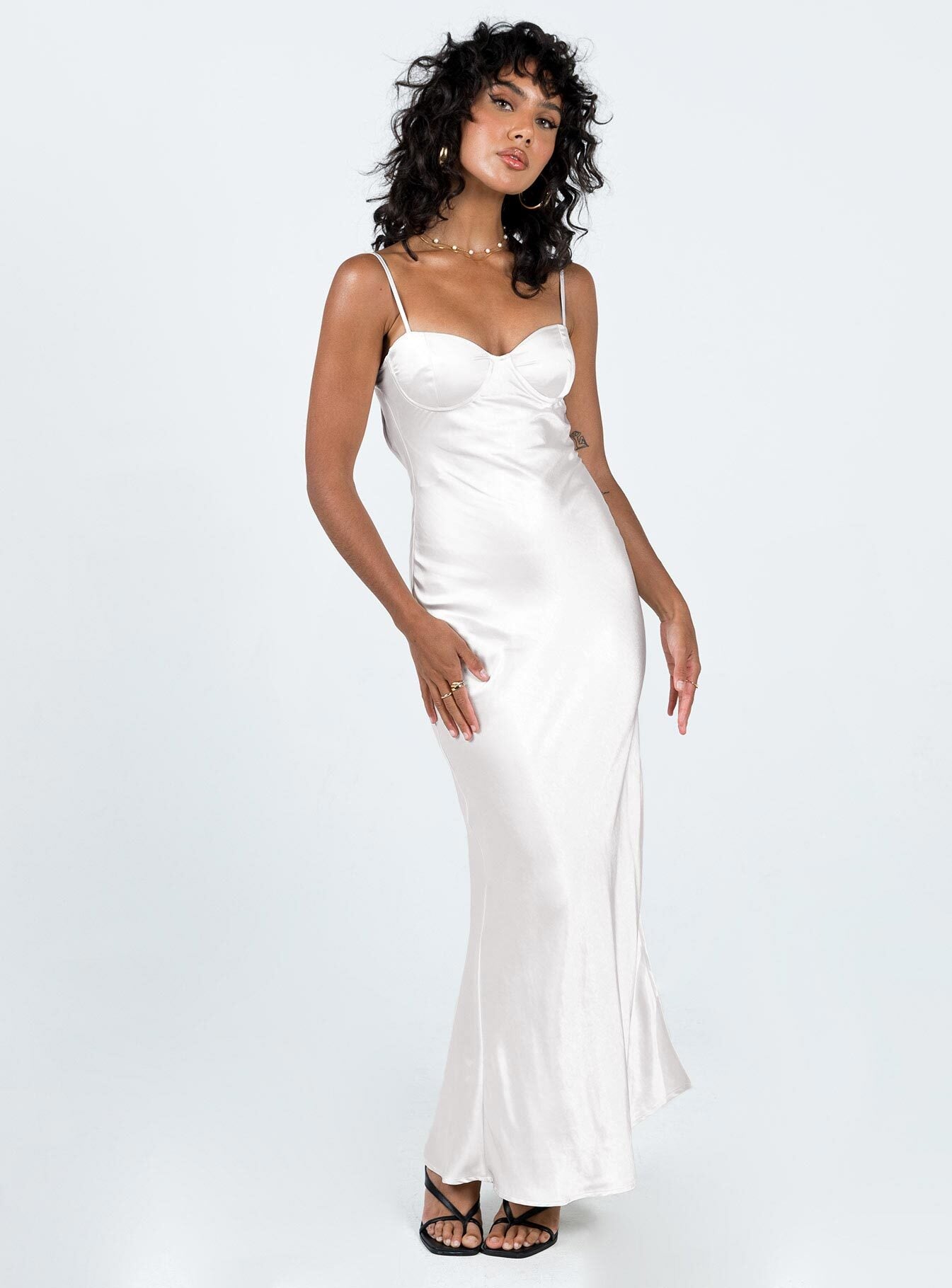 Creewood Maxi Dress Champagne - Image 3