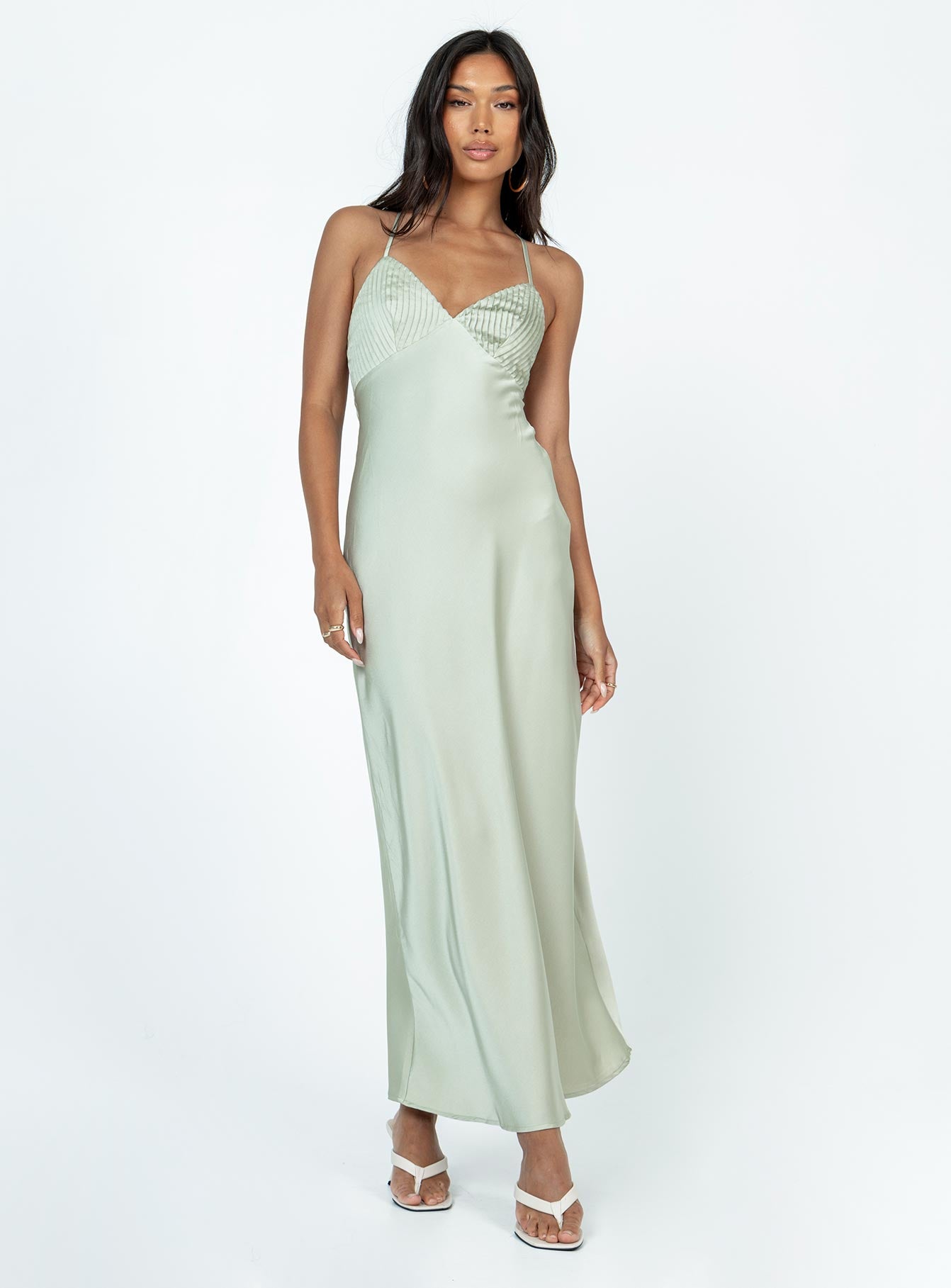 Dennings Maxi Dress Sage - Image 3