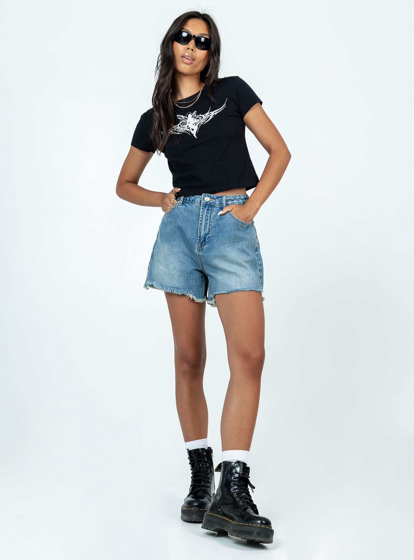 Norites Denim Shorts Denim - Image 2