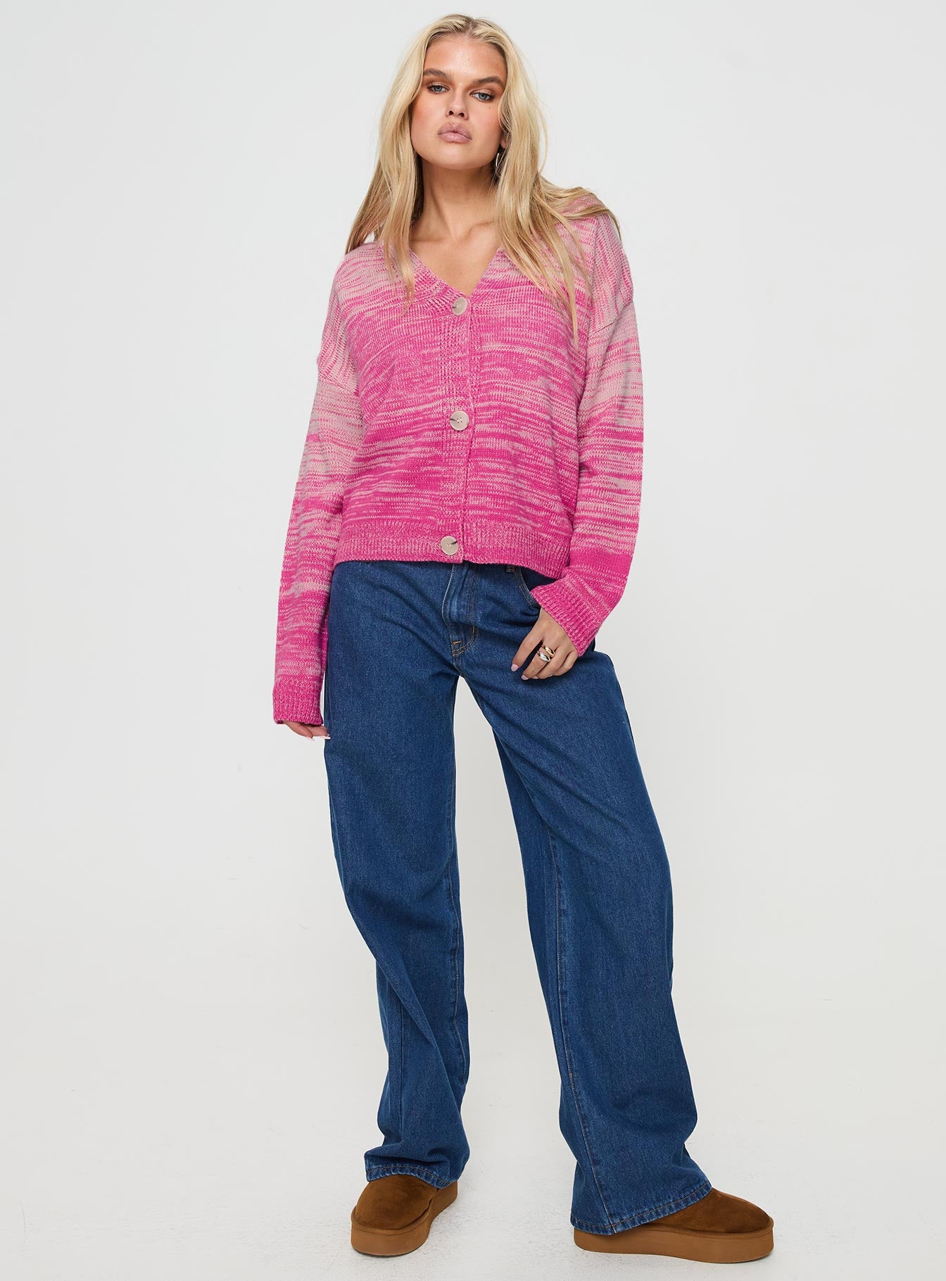 Emikio Cardigan Ombre Pink - Image 2