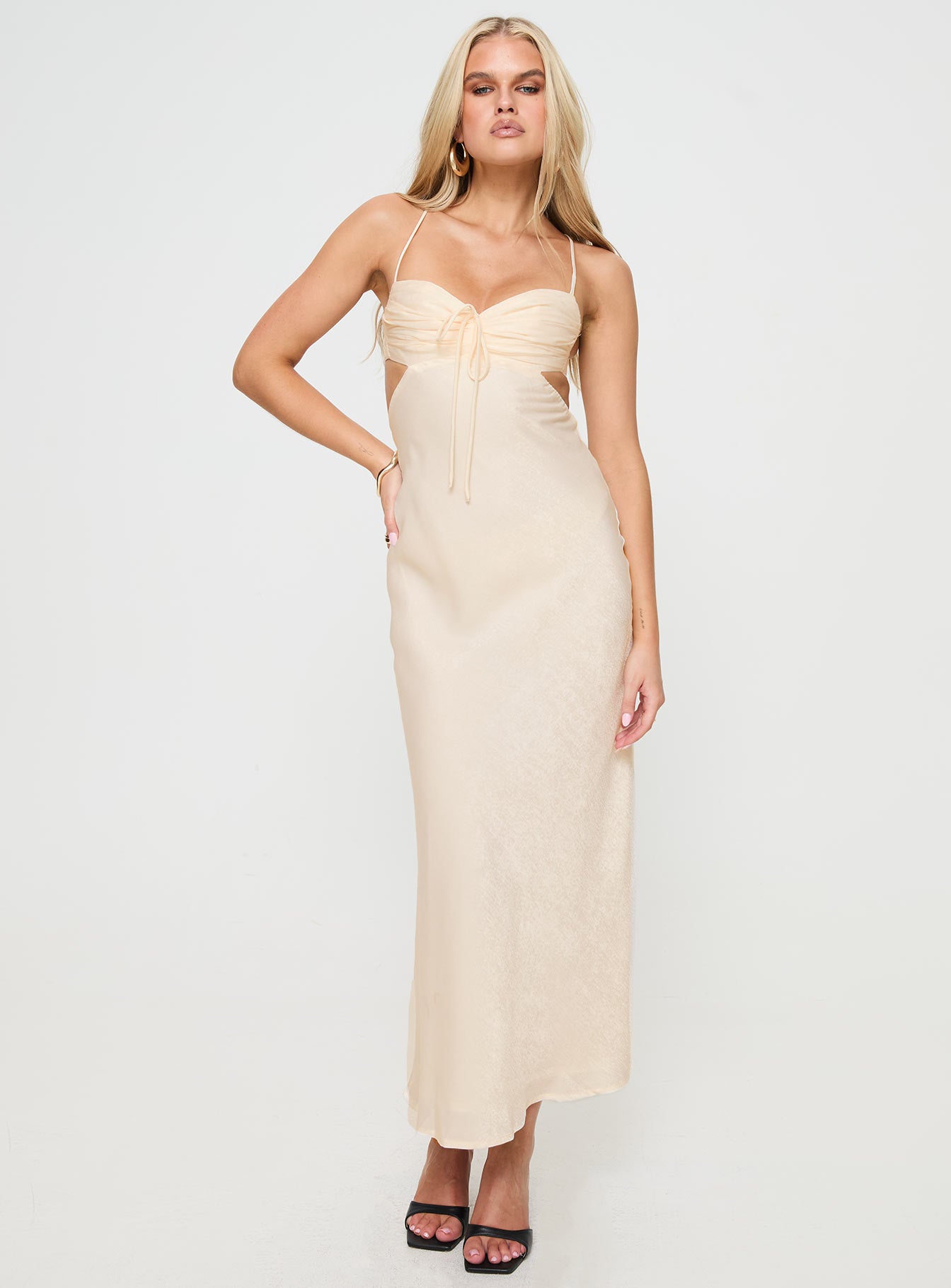 Durand Maxi Dress Cream - Image 3