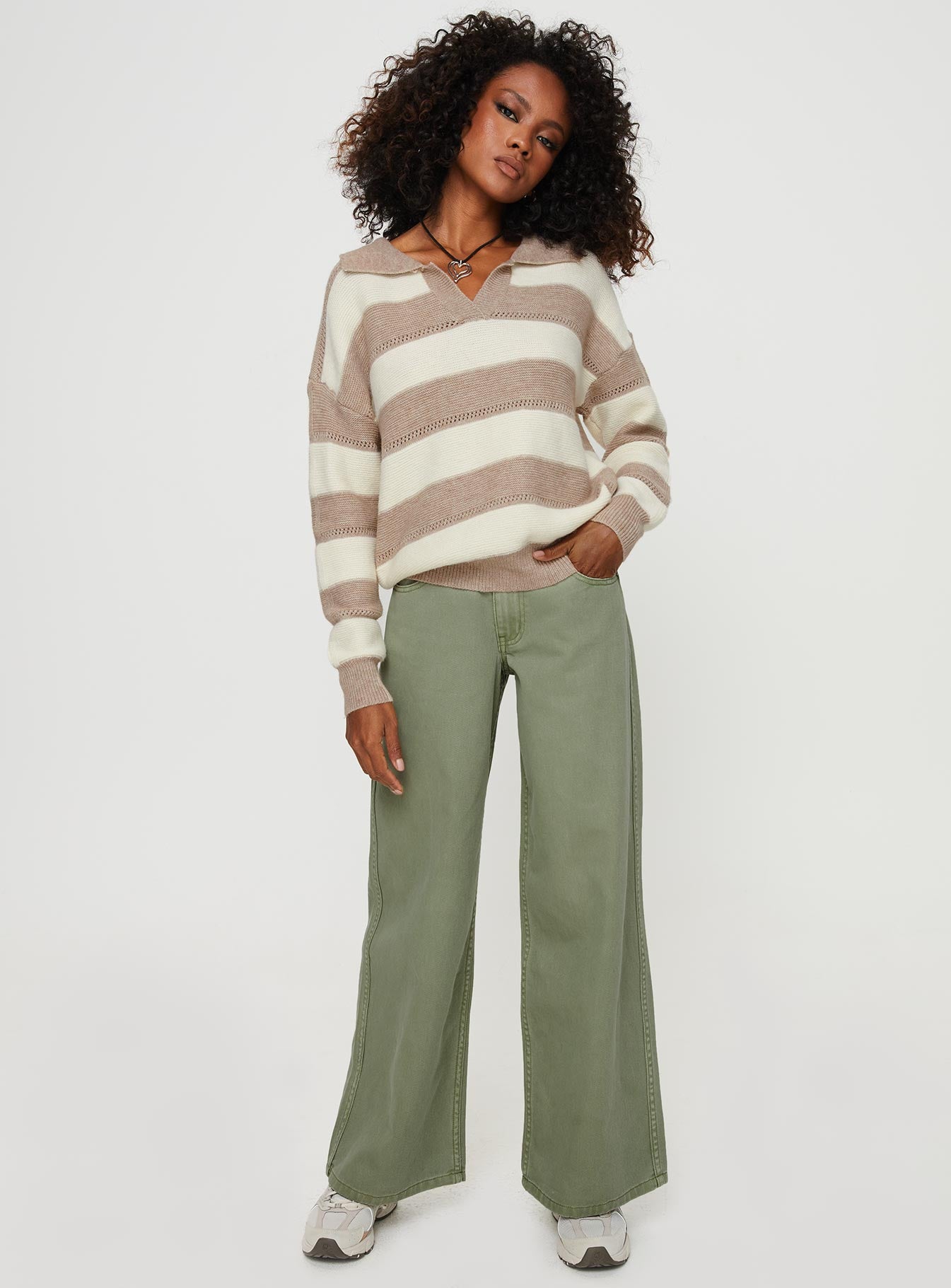 Ramos Low Rise Denim Jeans Sage - Image 3