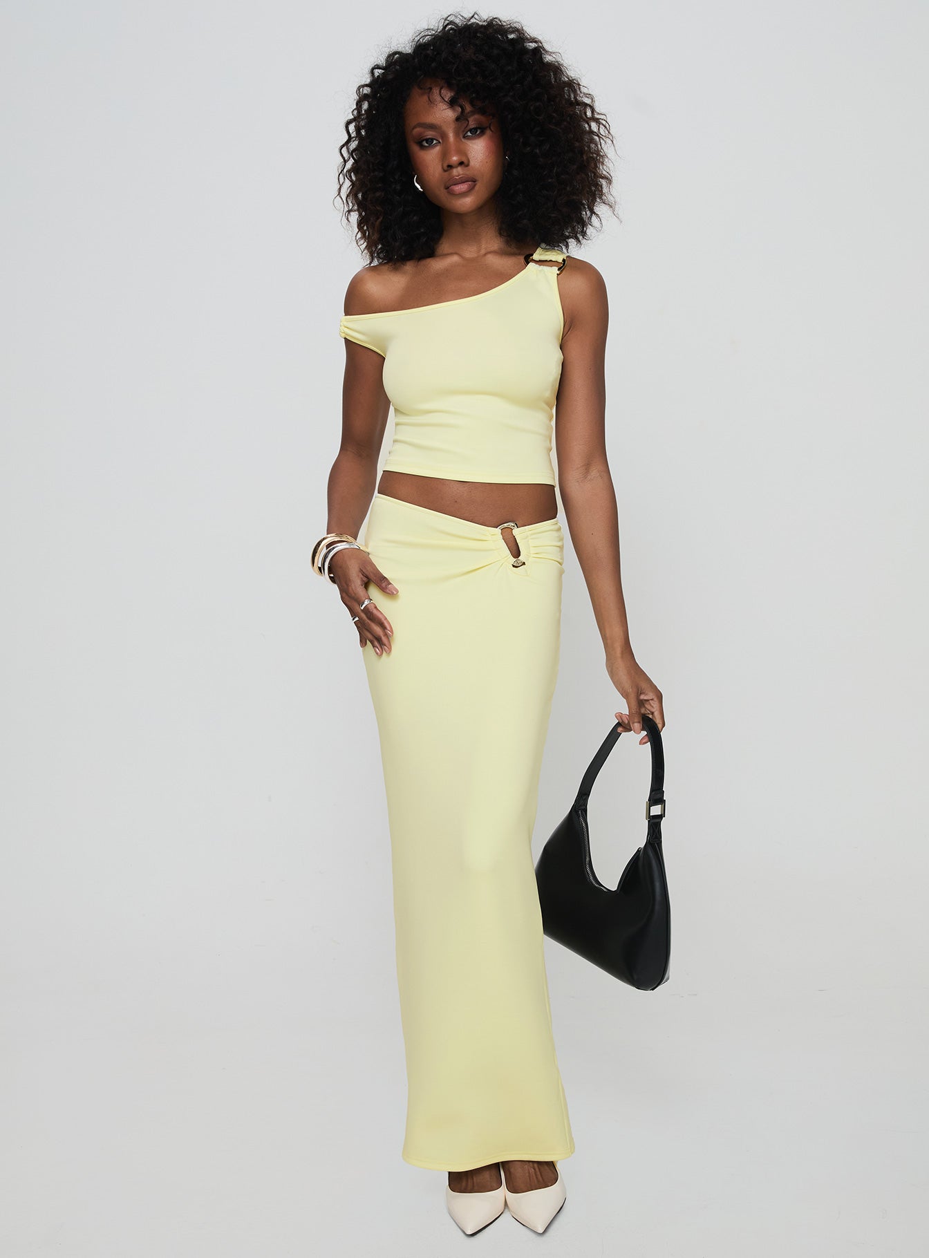 Whiley Maxi Skirt Cream - Image 3