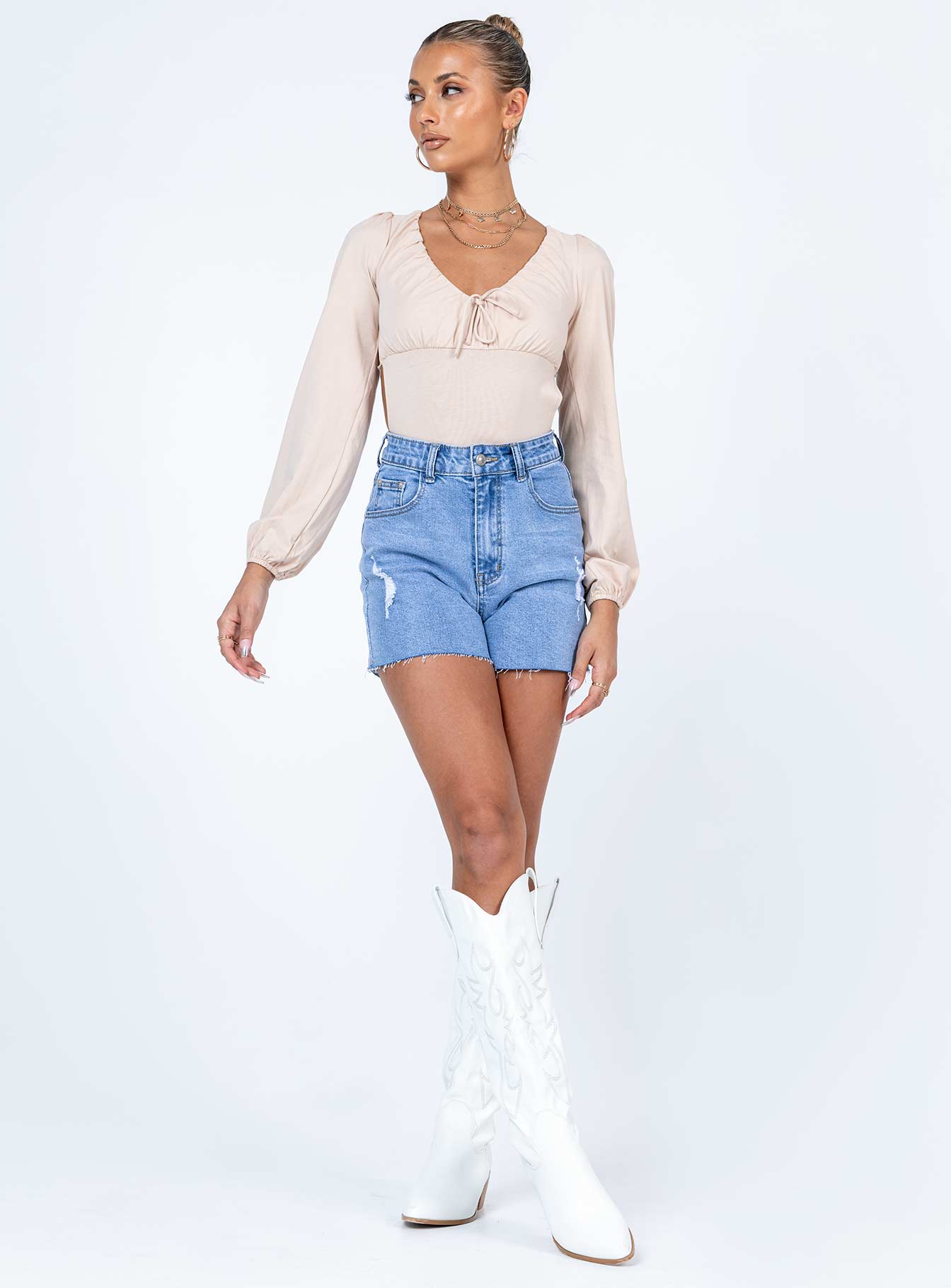 Patsy Bodysuit Beige - Image 2