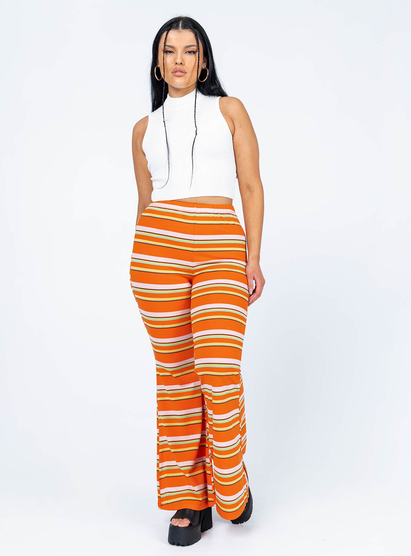 Jackson Knit Pants Orange - Image 2
