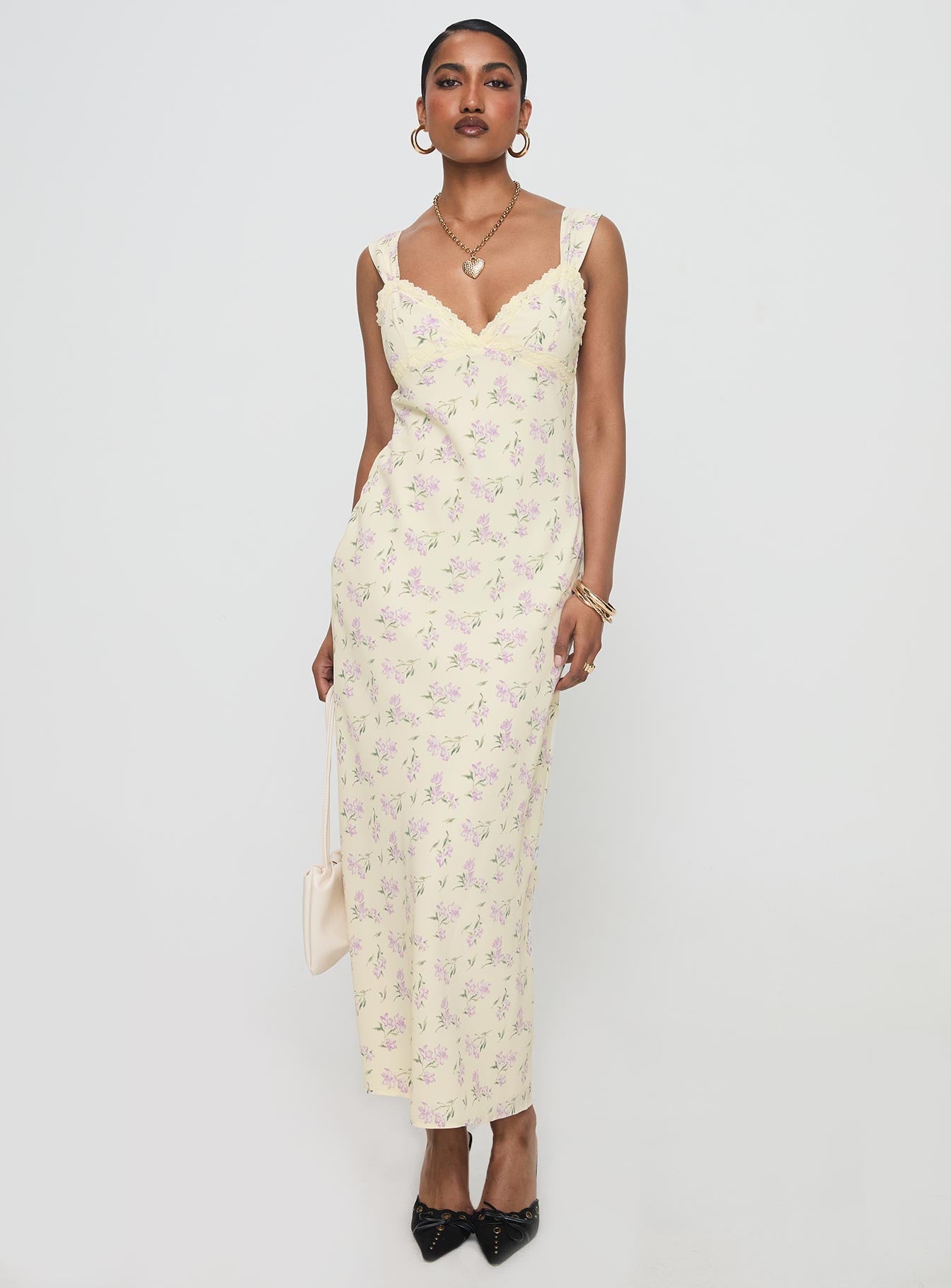 Fernwood Maxi Dress Yellow Floral - Image 2