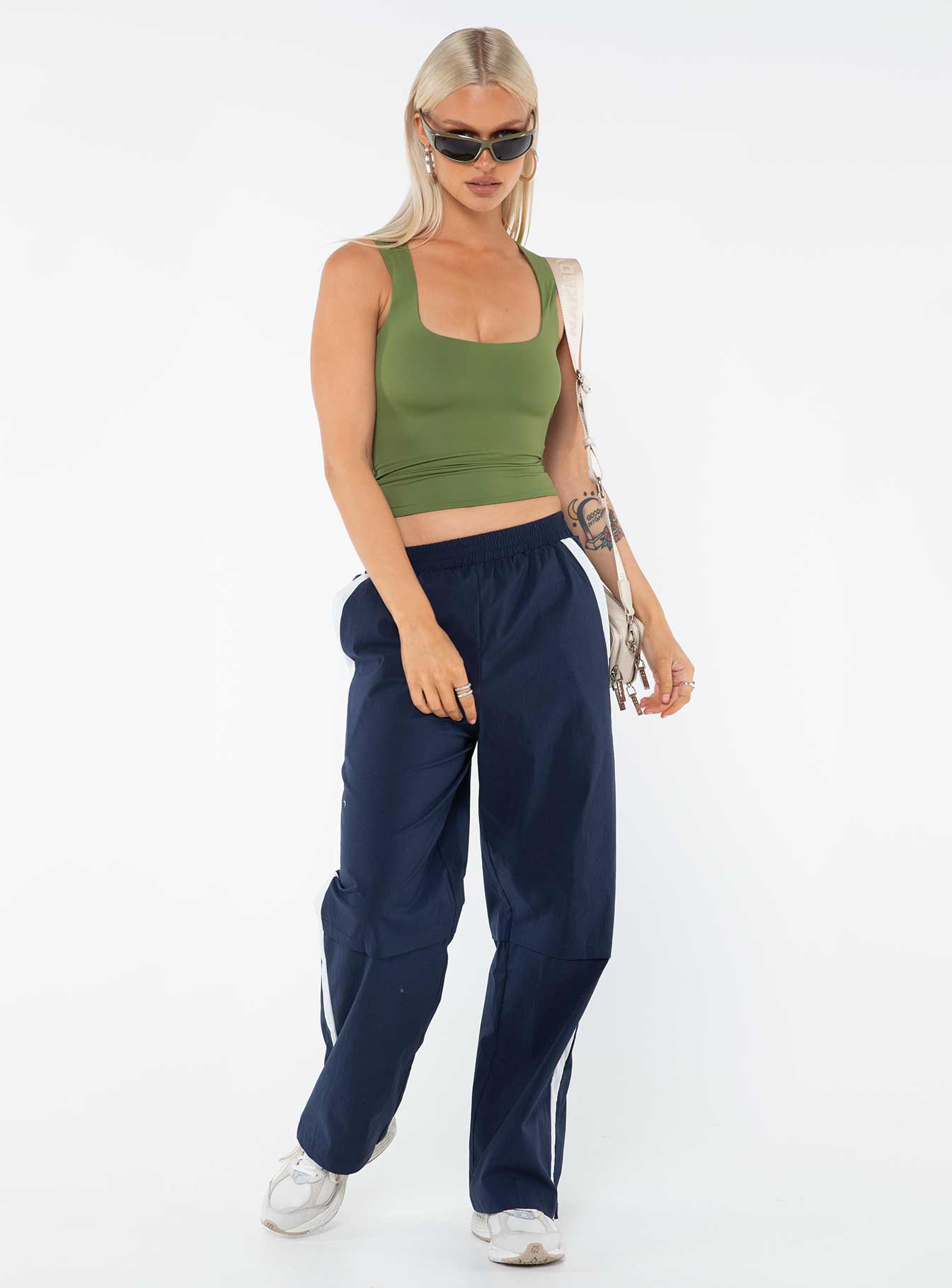 Cayman Pants Deep Navy / White - Image 3