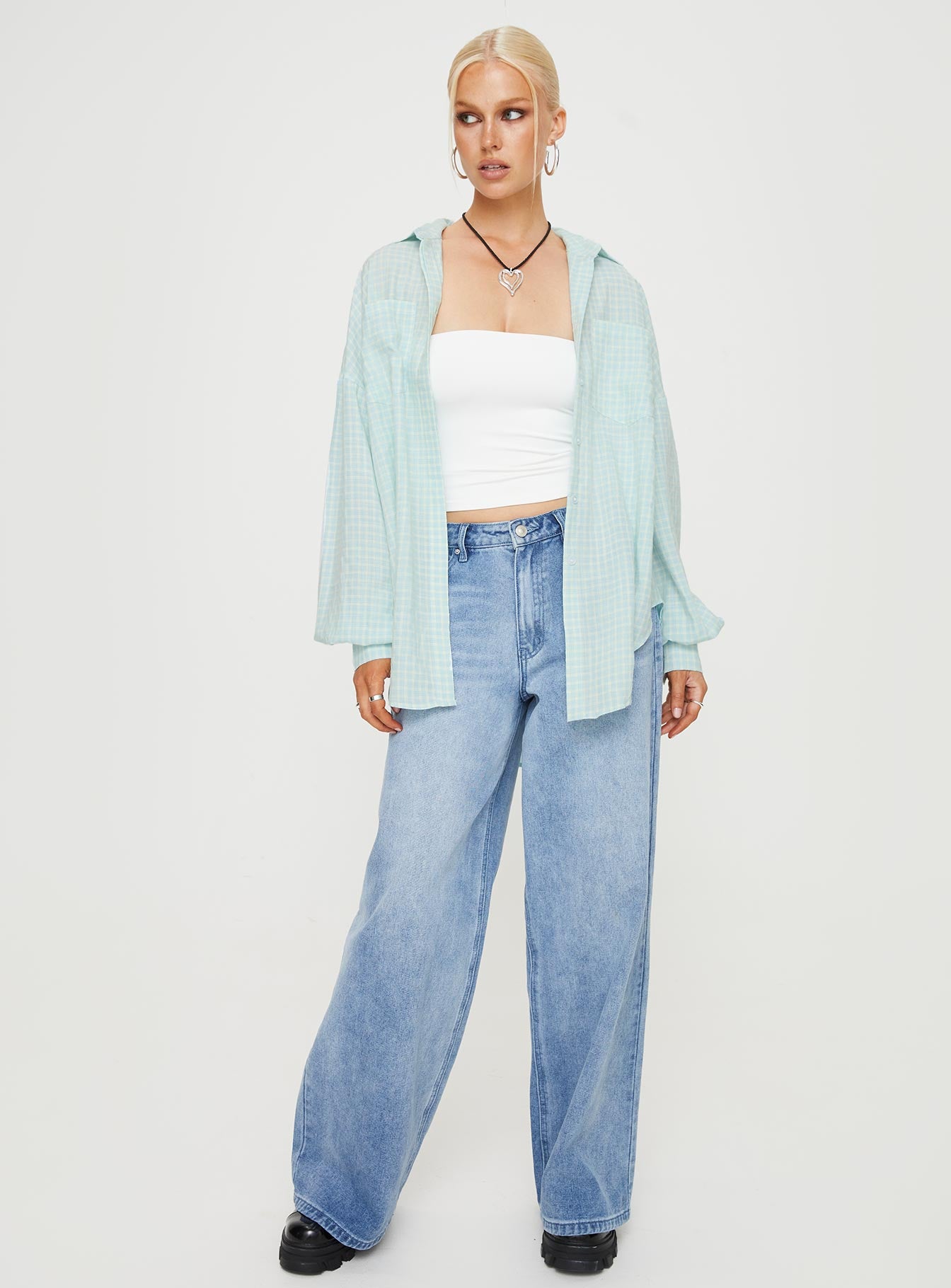 Lindford Shirt Blue Check - Image 3