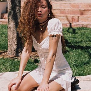 Mikail Mini Dress White