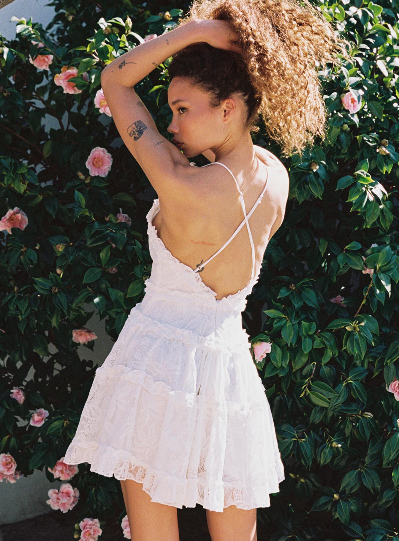 Hollander Mini Dress White - Image 2