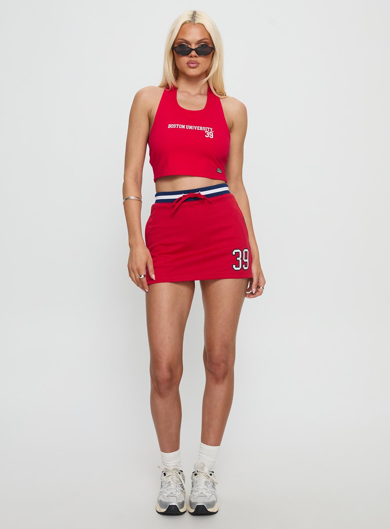 Boston University Basketball Skirt Red - Image 3