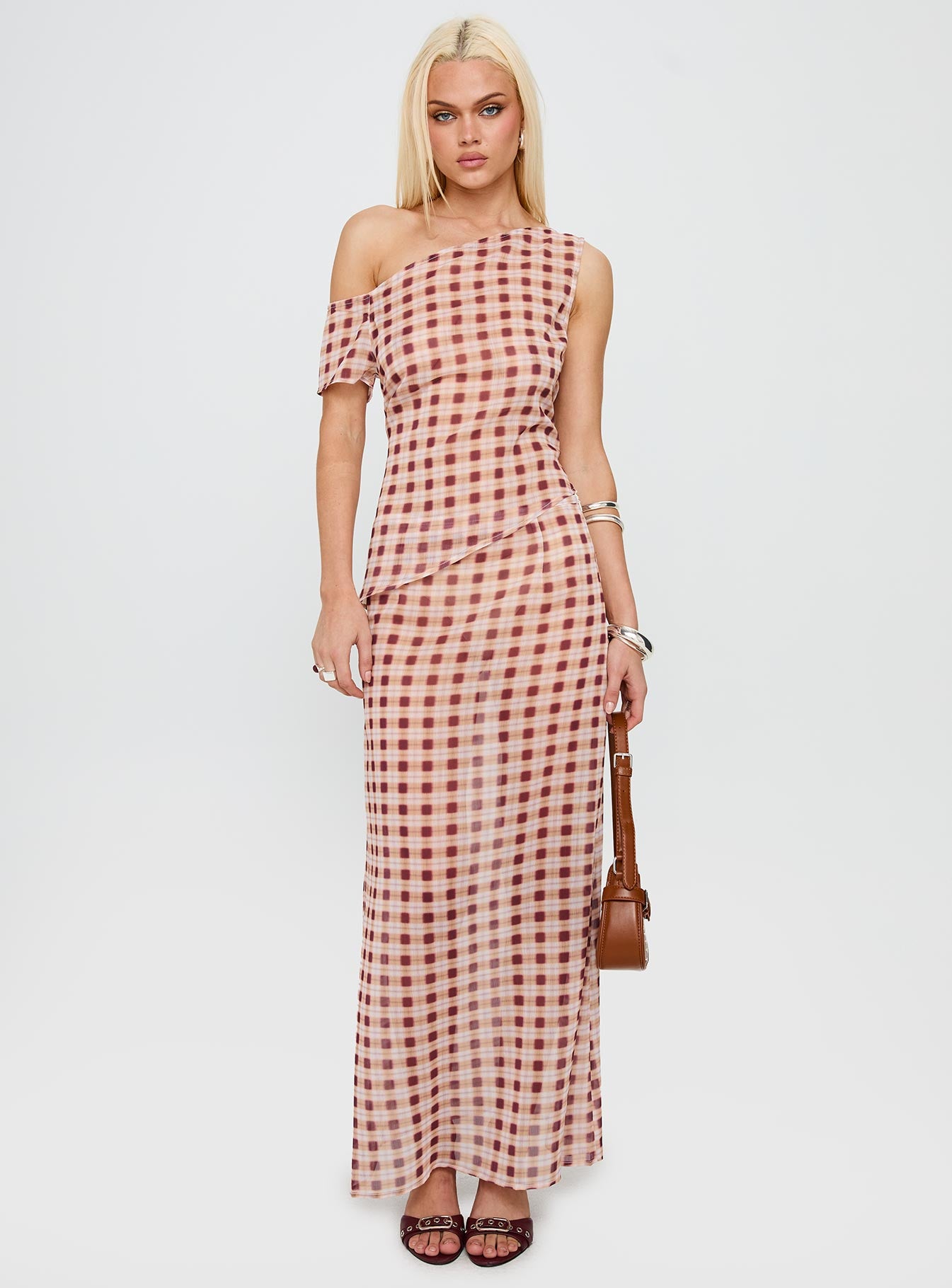 Hea Top Peach Check - Image 3