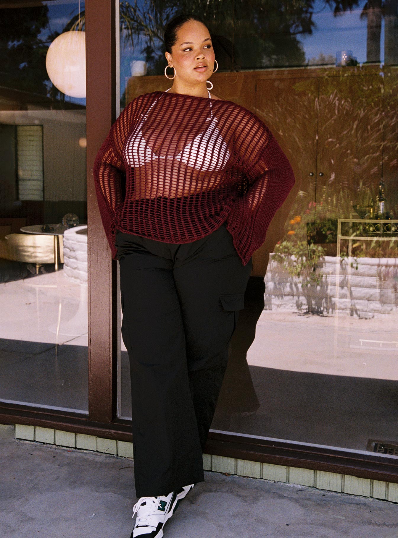 Flossie Parachute Pants Black Curve - Image 3